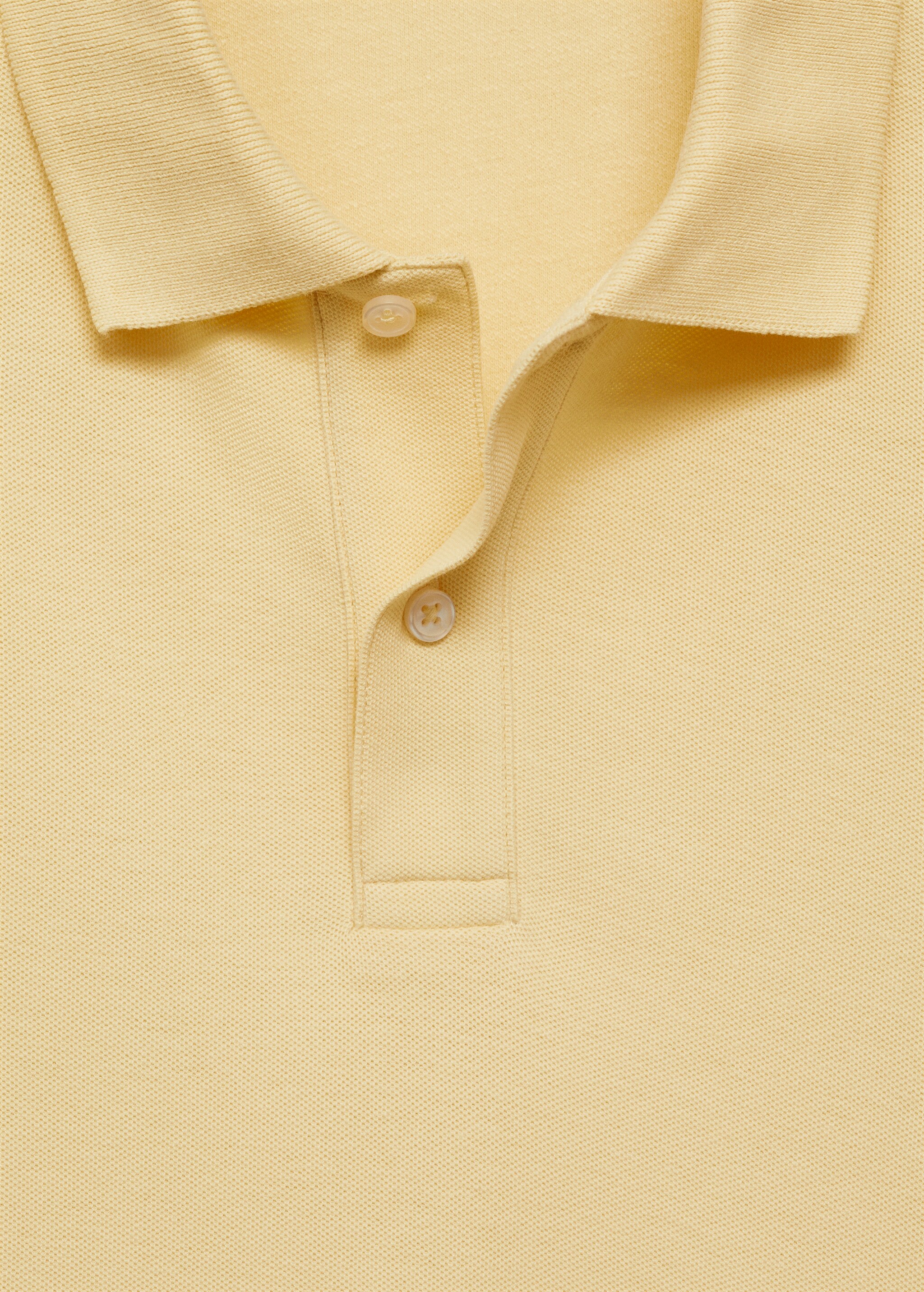 100% cotton pique polo shirt - Details of the article 8