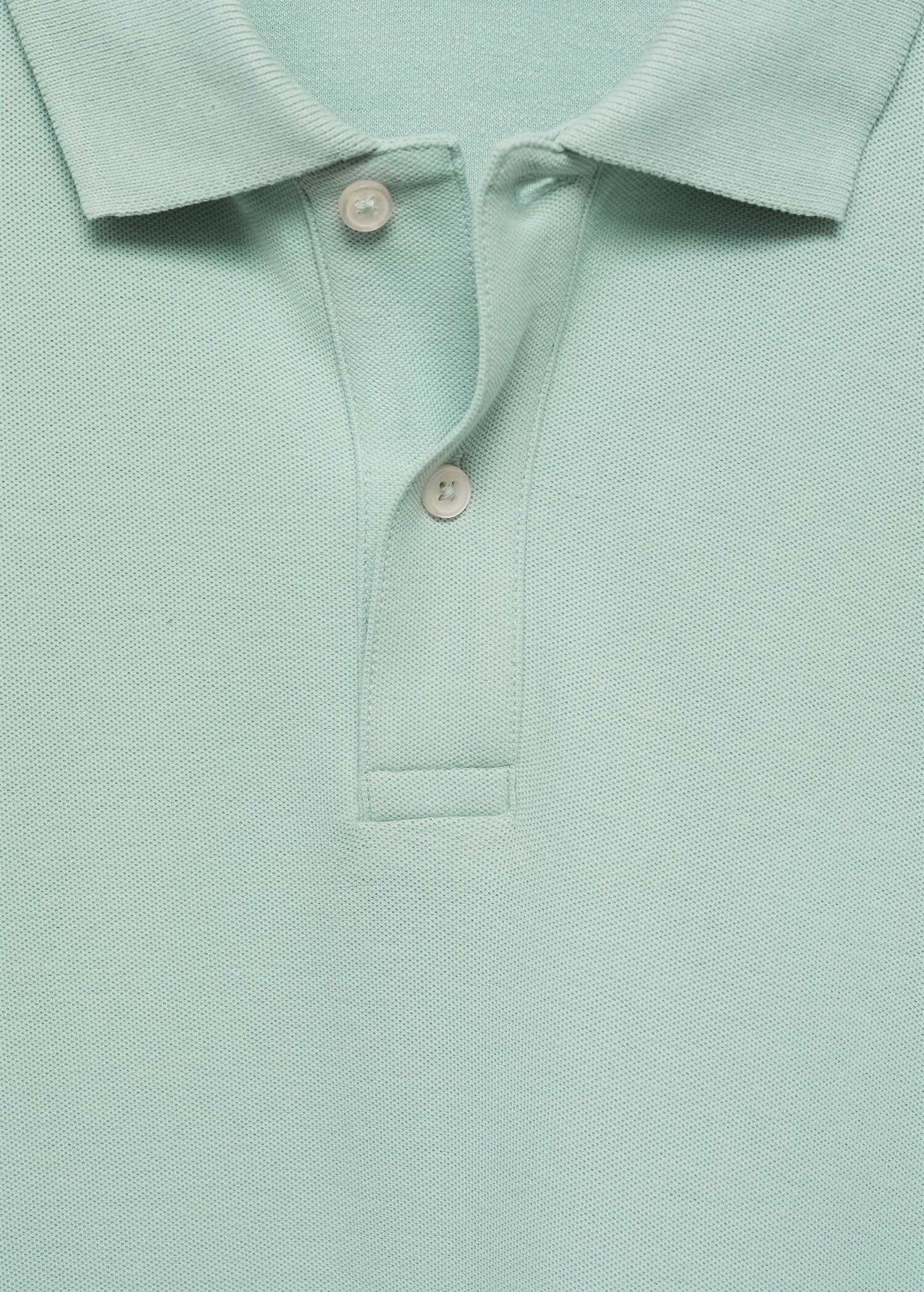 100% cotton pique polo shirt - Details of the article 8