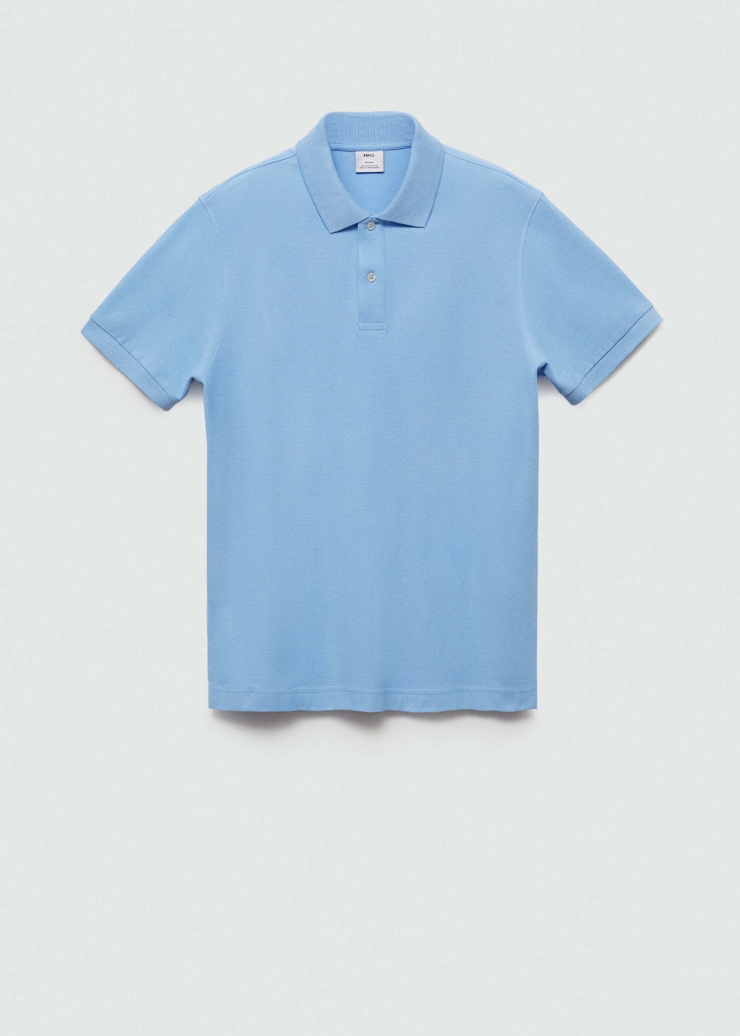 100% cotton pique polo shirt - Article without model