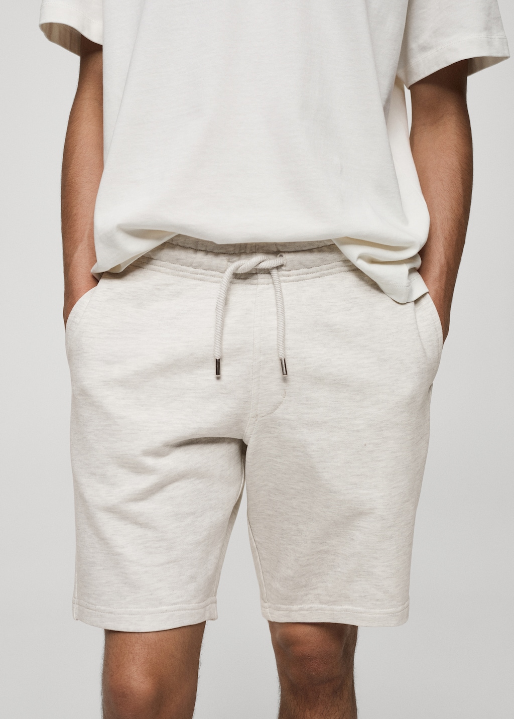 Jogger cotton Bermuda shorts