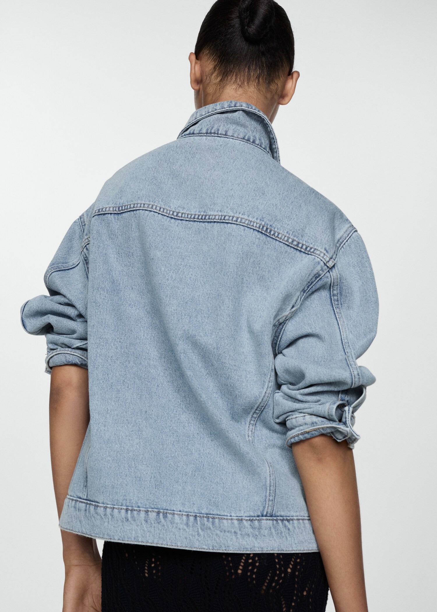 Blouson jean oversize - Verso de l’article