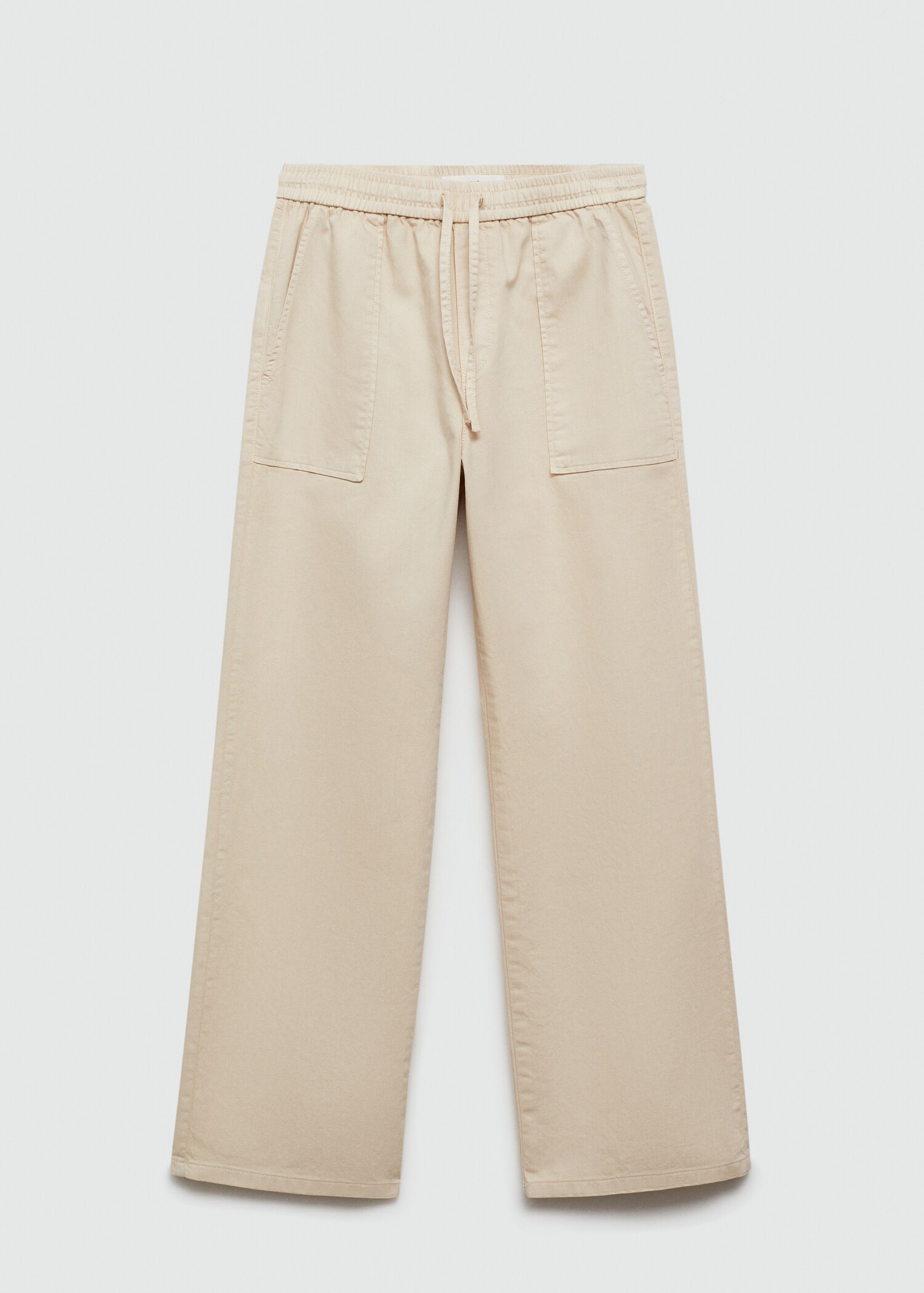 Elastic waist cotton pants - Article without model