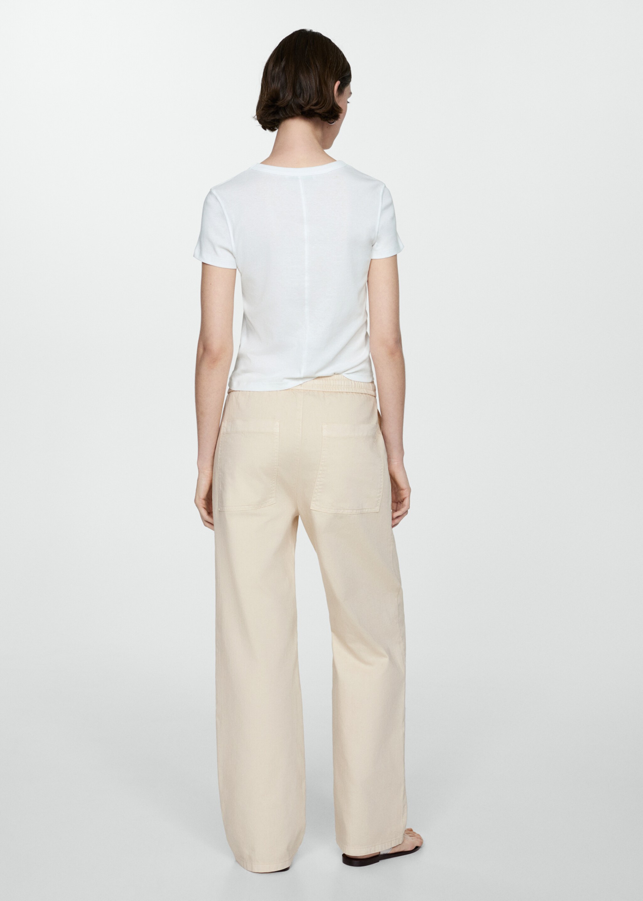 Pantalón algodón cintura elástica - Reverso del artículo