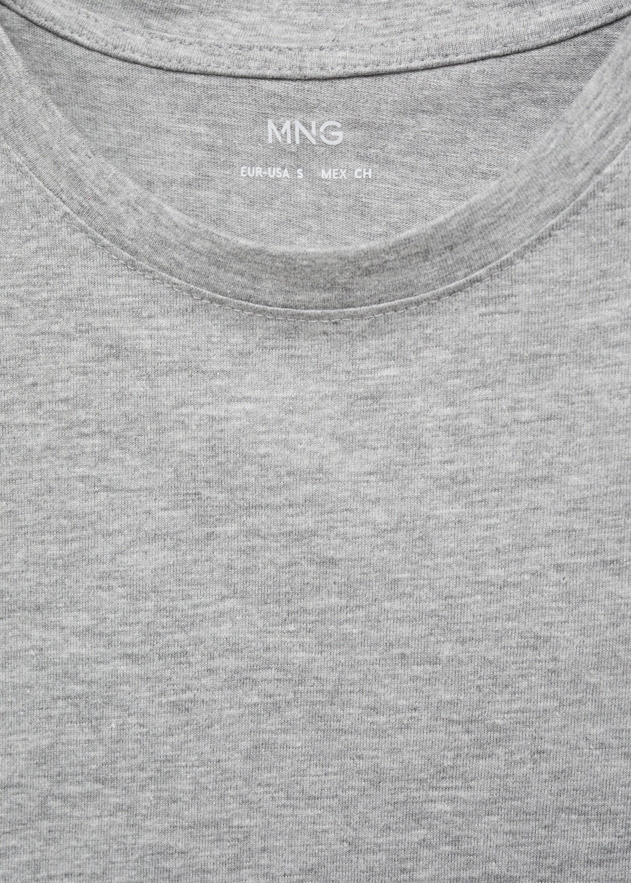 Short-sleeved cotton t-shirt - Details of the article 8