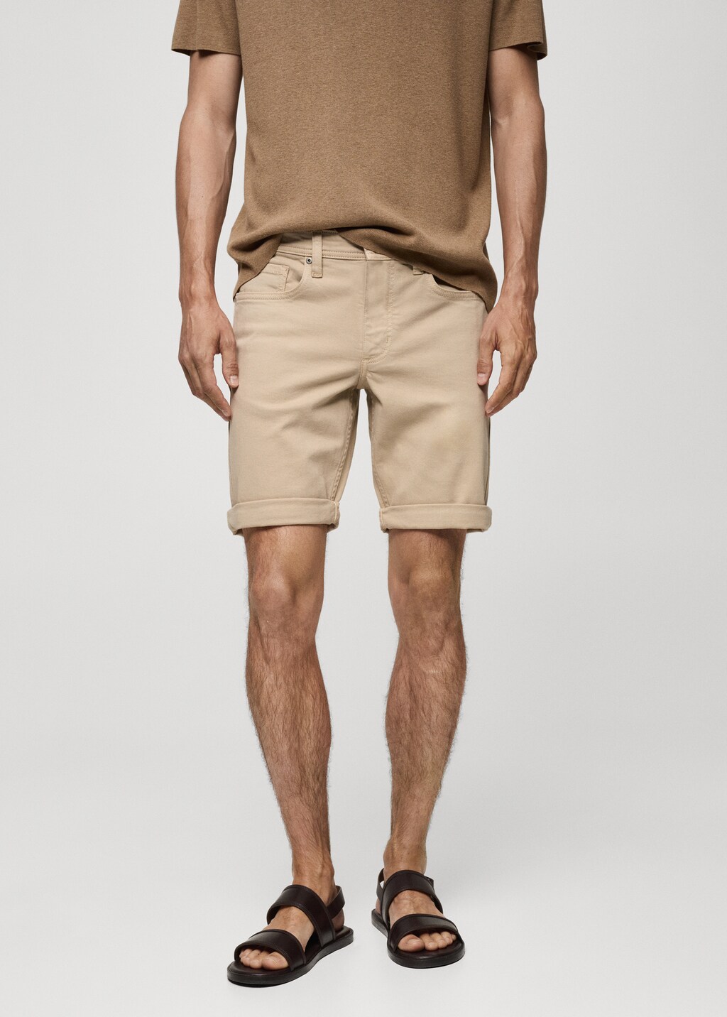 Mango Slim Fit-Jeans-Bermudashorts