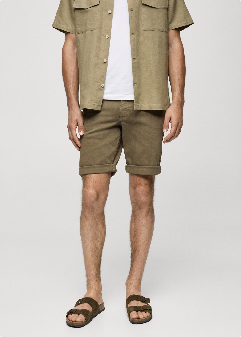 Mango Slim Fit-Jeans-Bermudashorts