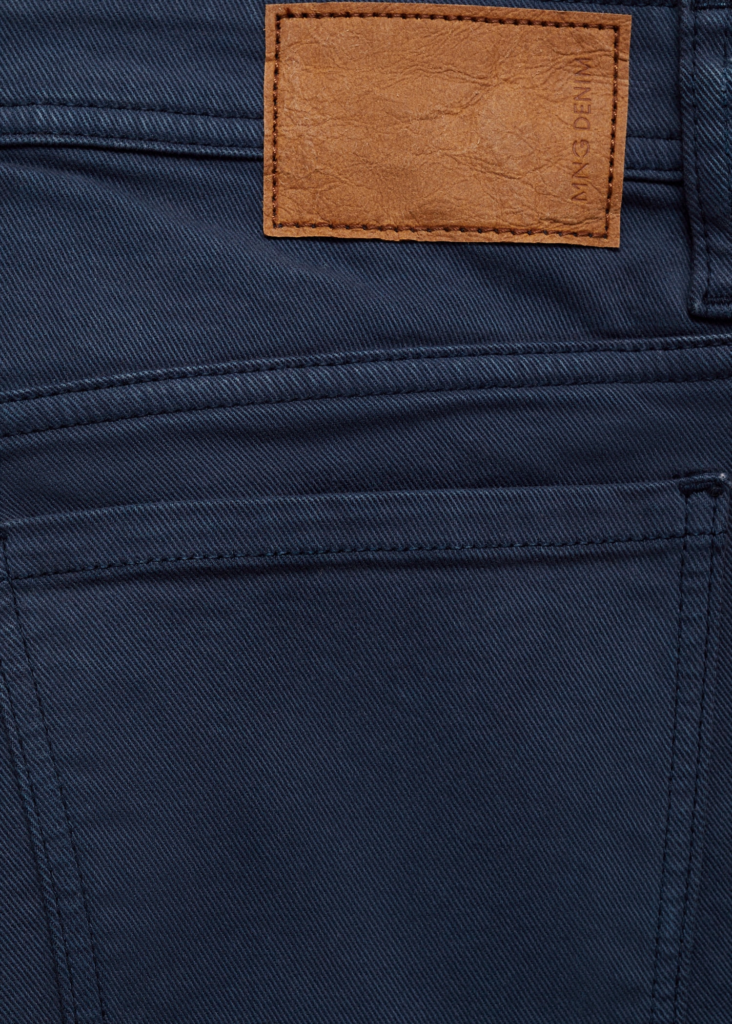 Slim-fit denim bermuda shorts - Details of the article 0