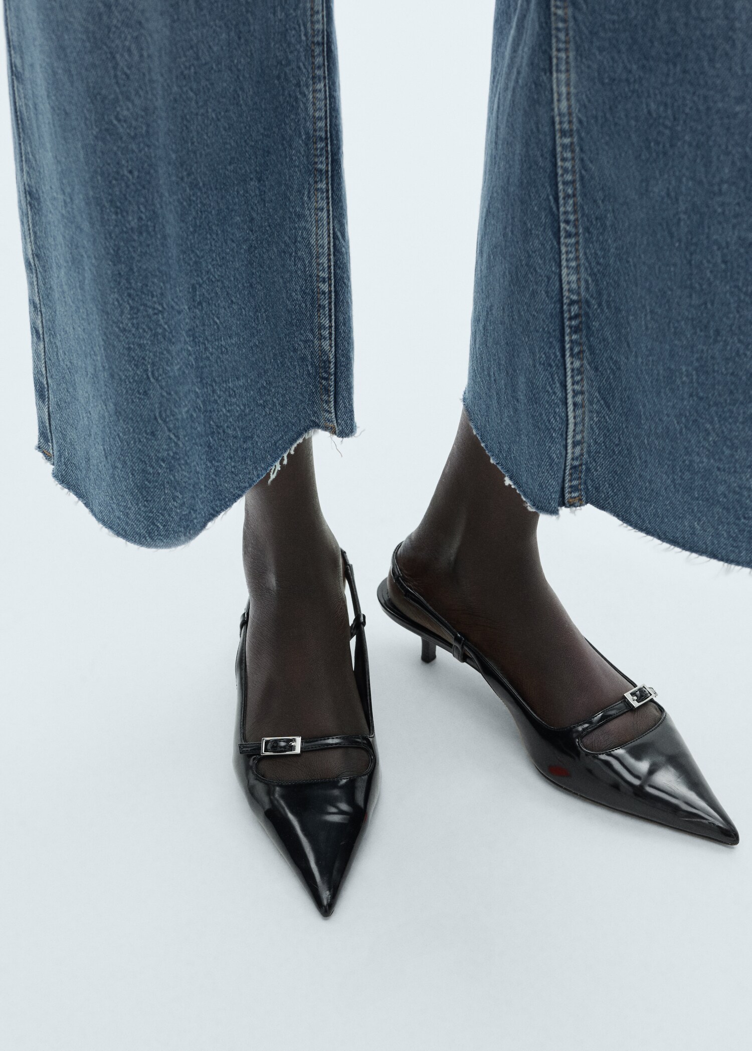 Jean style jupe-culotte Catherin taille haute - Détail de l'article 2