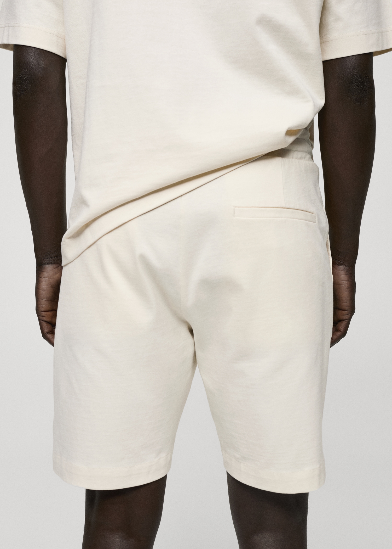 100% cotton bermuda shorts with drawstring - Details of the article 6