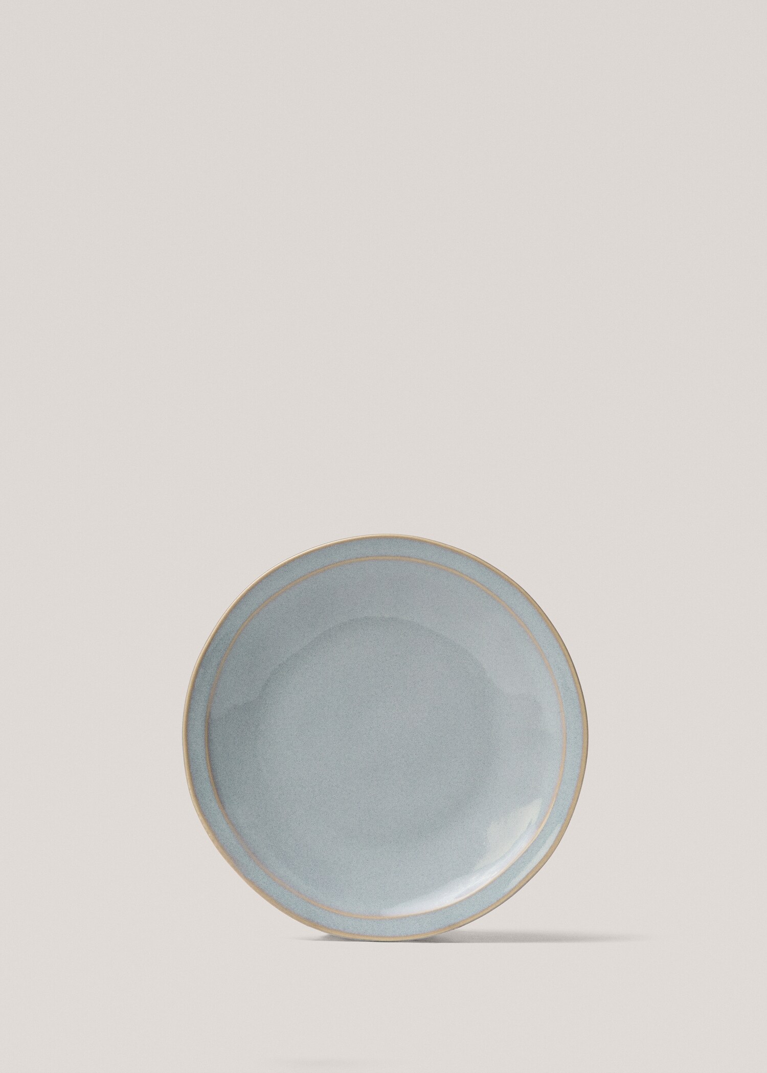 Assiette à dessert grès filet vieilli - Article sans modèle