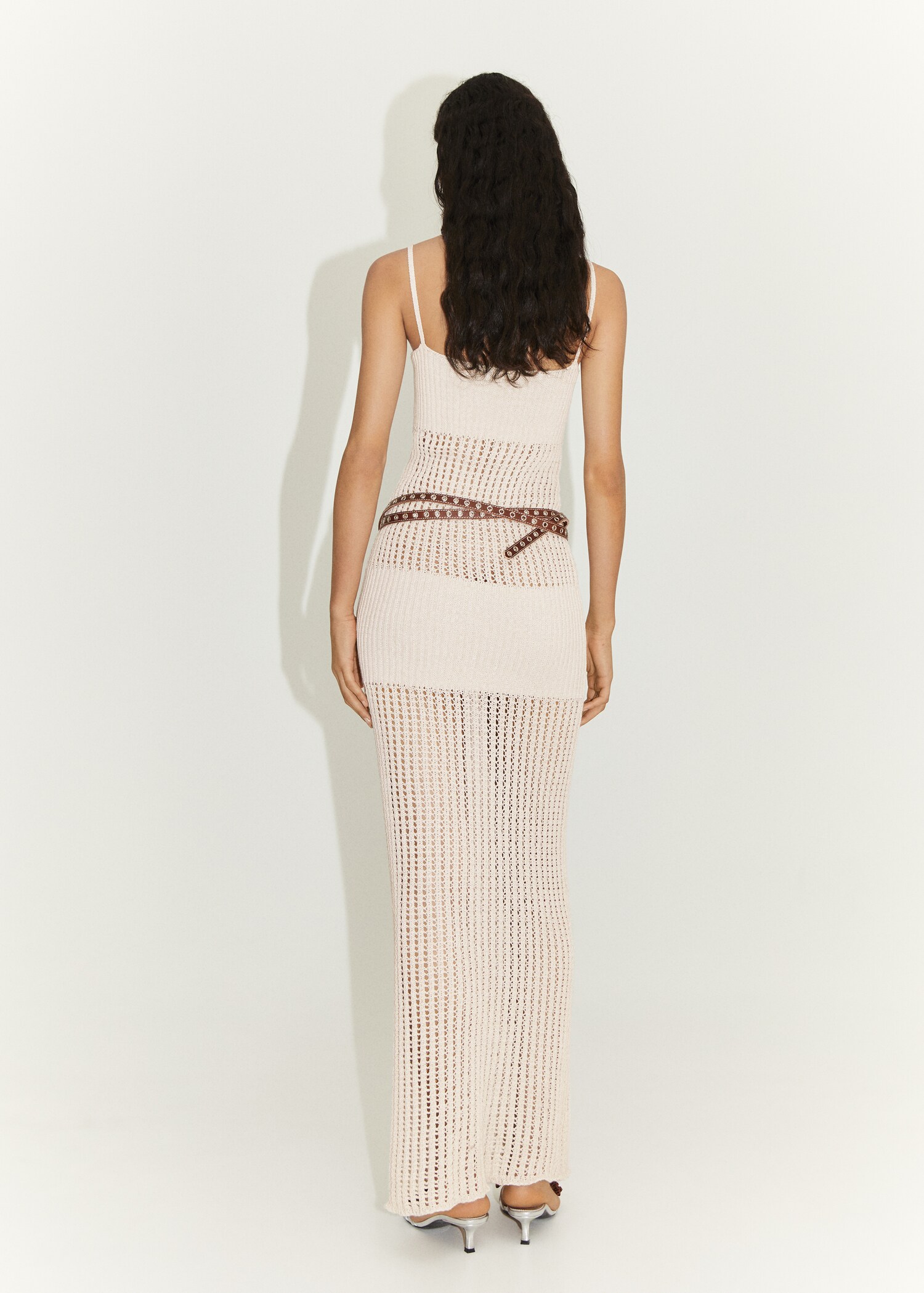 Floral knitted maxi-dress - Reverse of the article