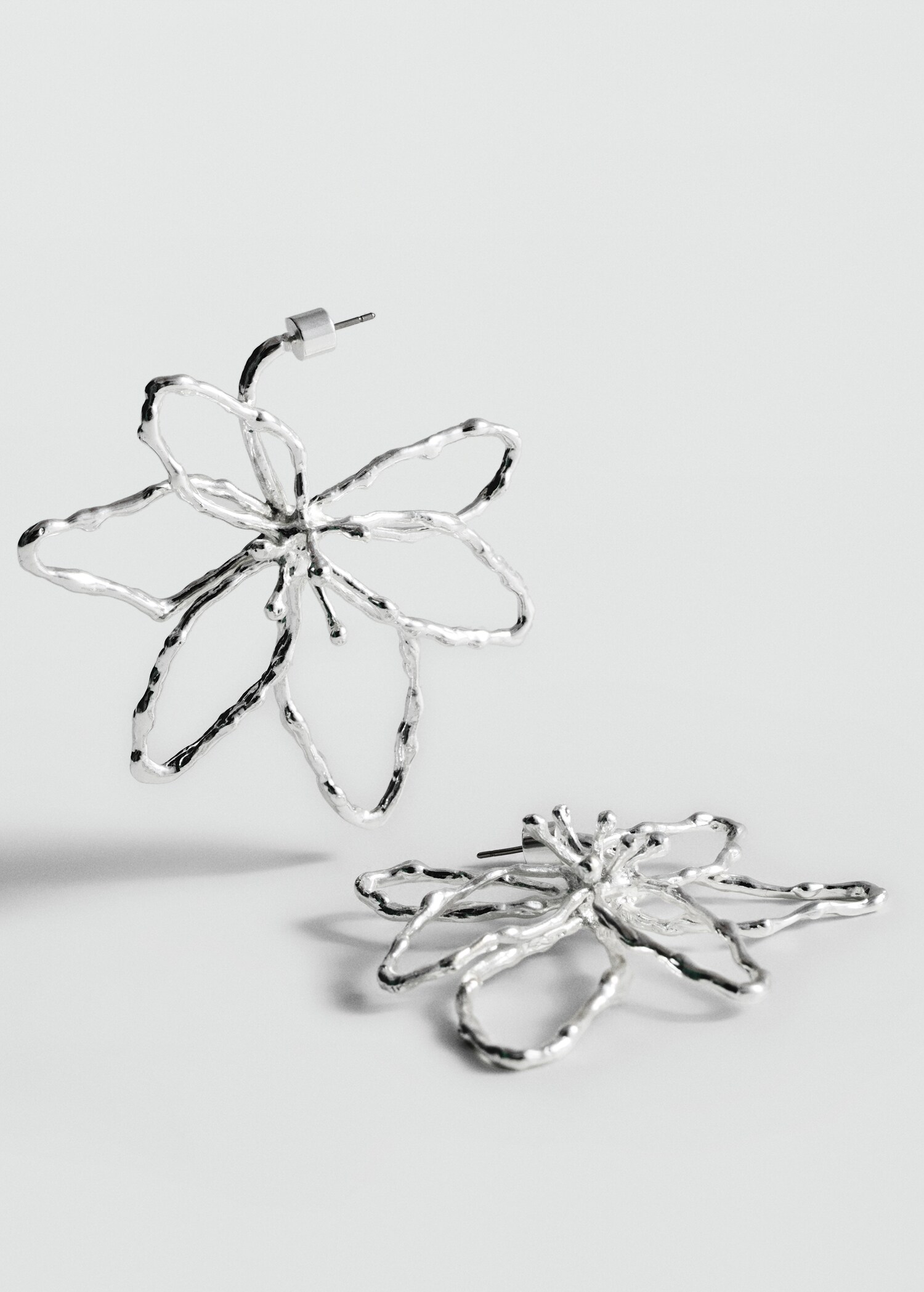 Maxi flower earrings - Medium plane