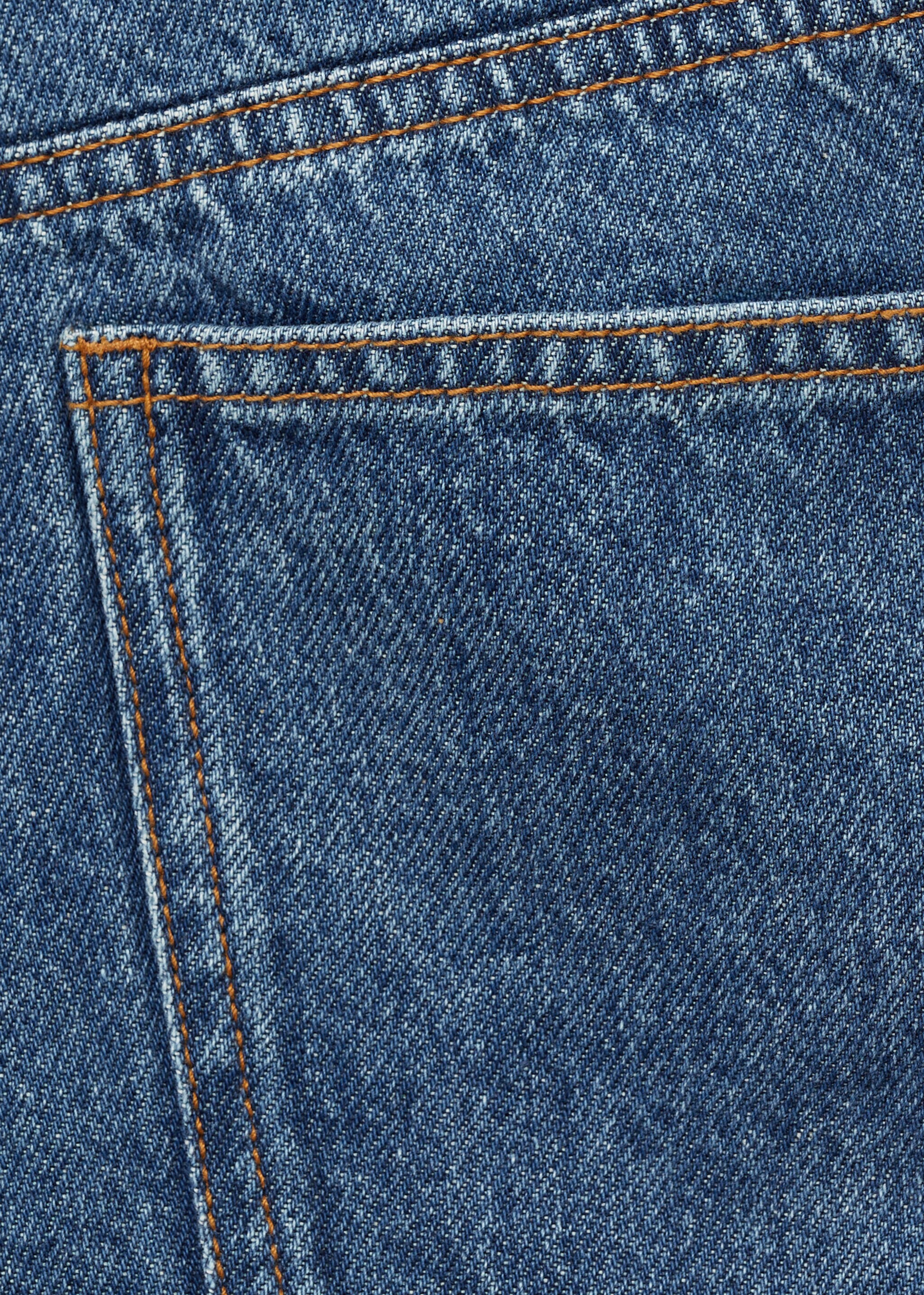 Shorts vaqueros bajo deshilachado - Detalle del artículo 0, Azul medio. Ref: 77090639-00.