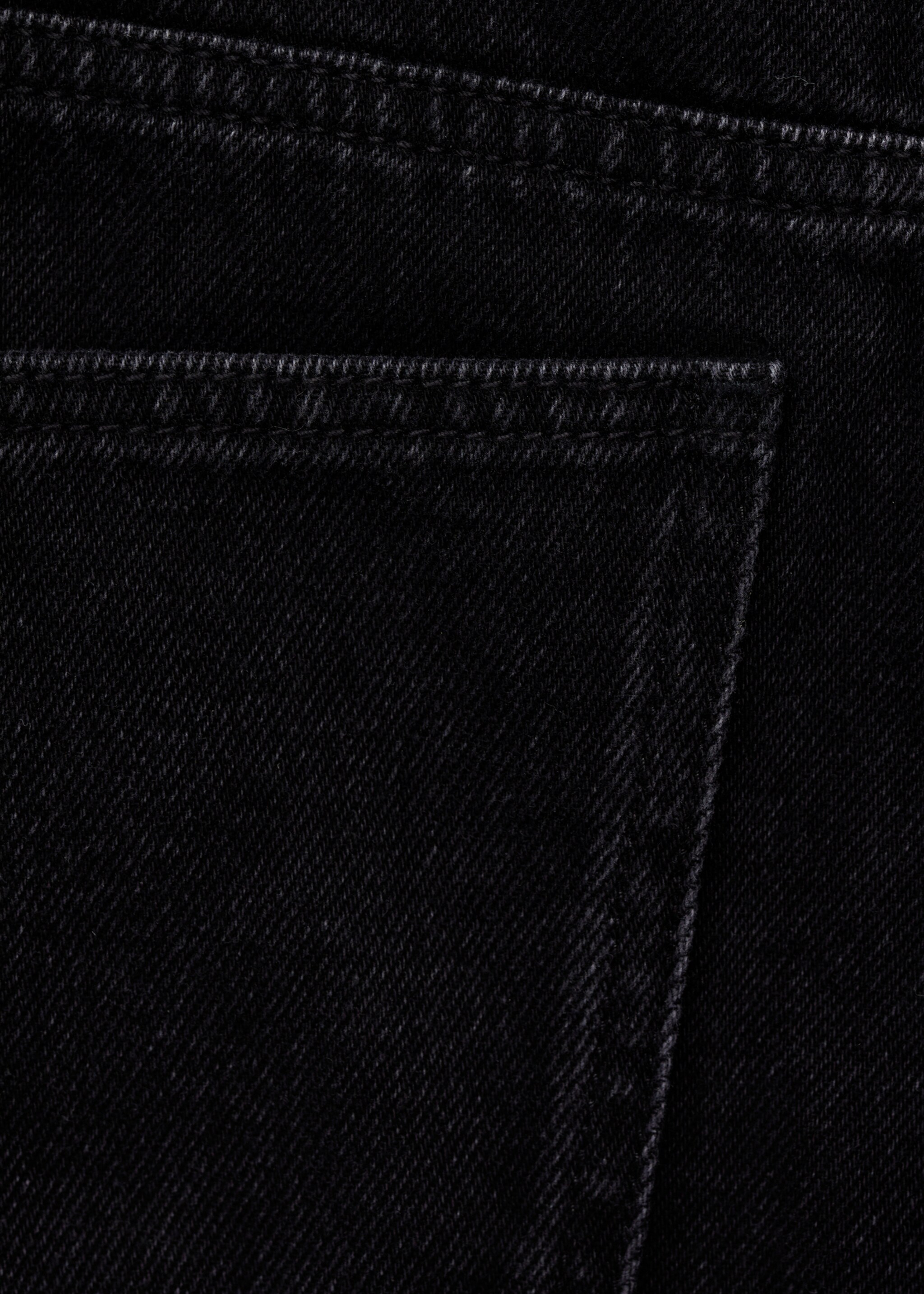 Shorts vaqueros bajo deshilachado - Detalle del artículo 0, Denim negro. Ref: 77090639-00.
