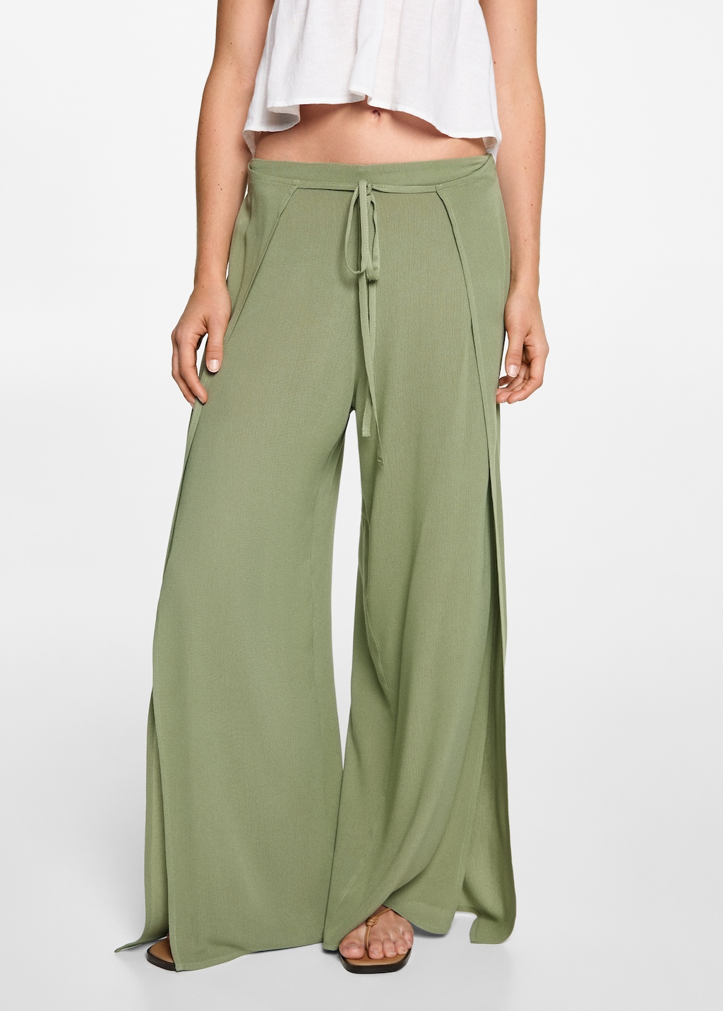 Mango Palazzo-Hose mit Schlitzen