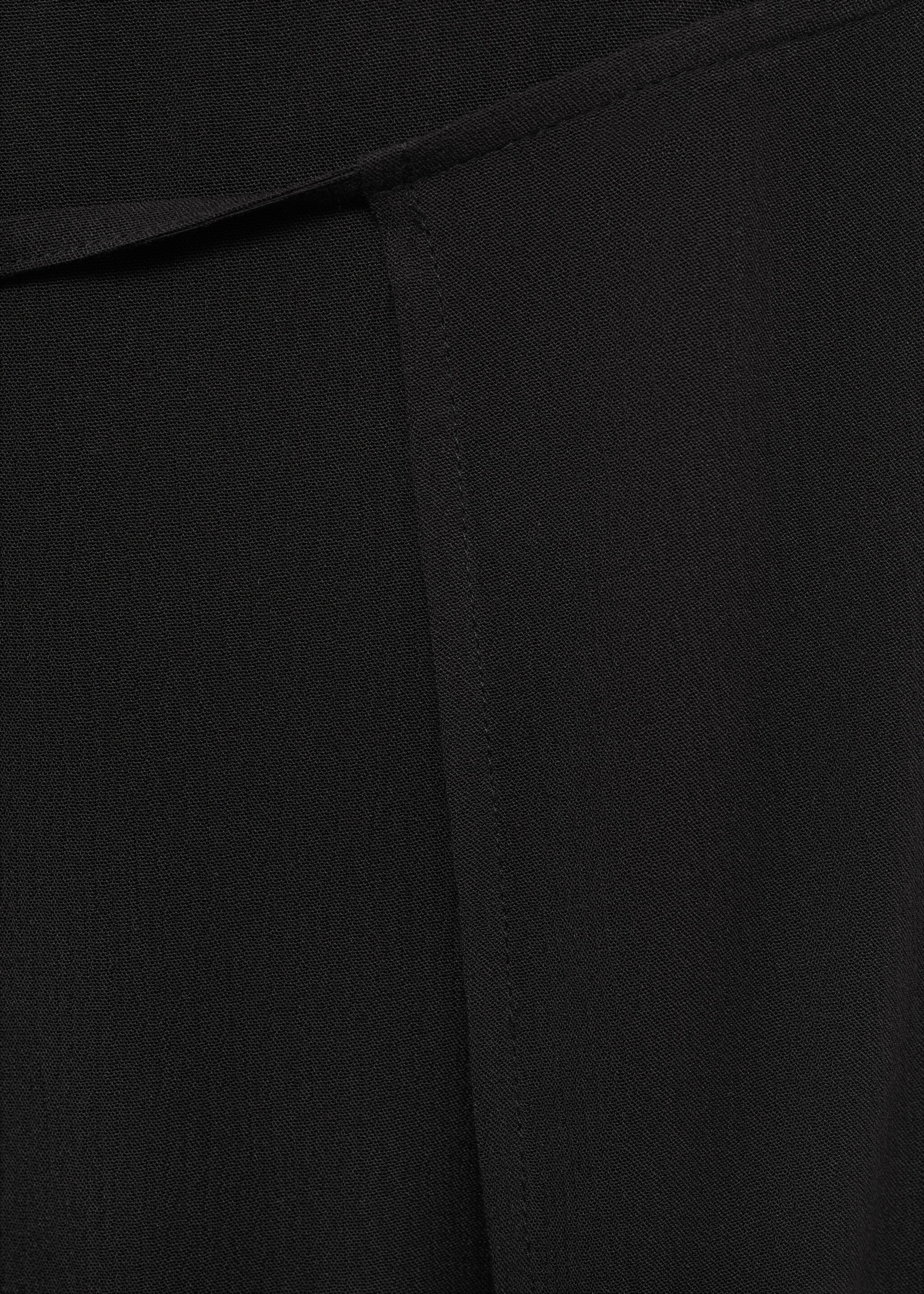 Pantalón palazzo aberturas - Detalle del artículo 0, Negro. Ref: 77090643-00.