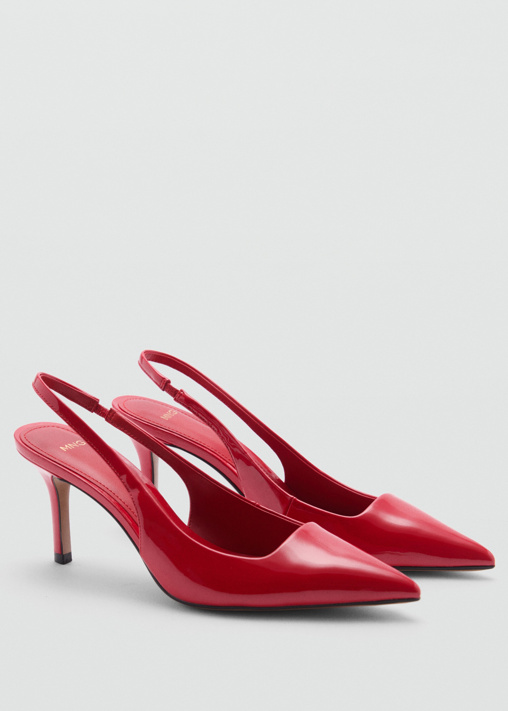 Zapato tacón efecto charol - Plano medio