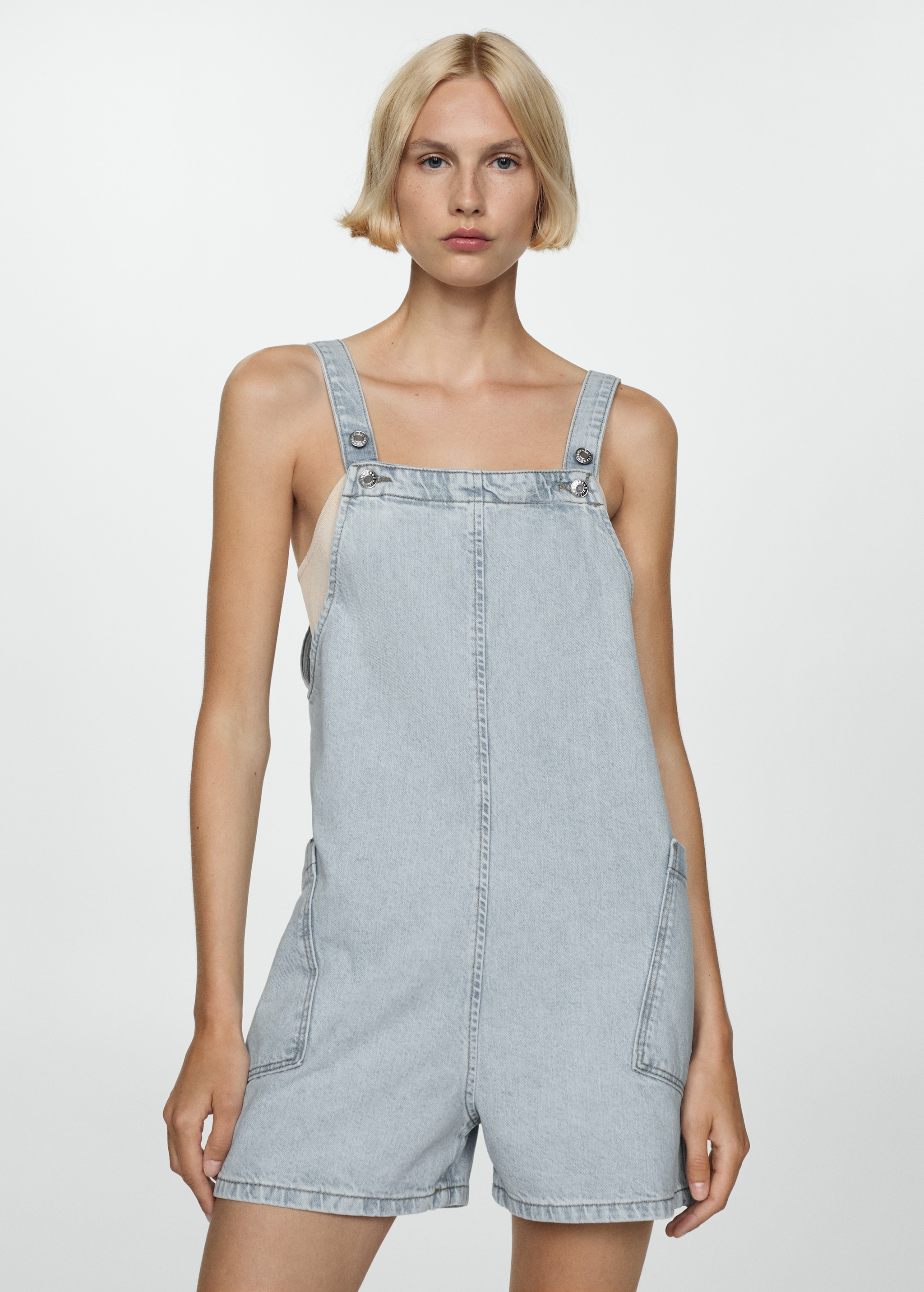 Combi-short jean Femme MANGO Maurice