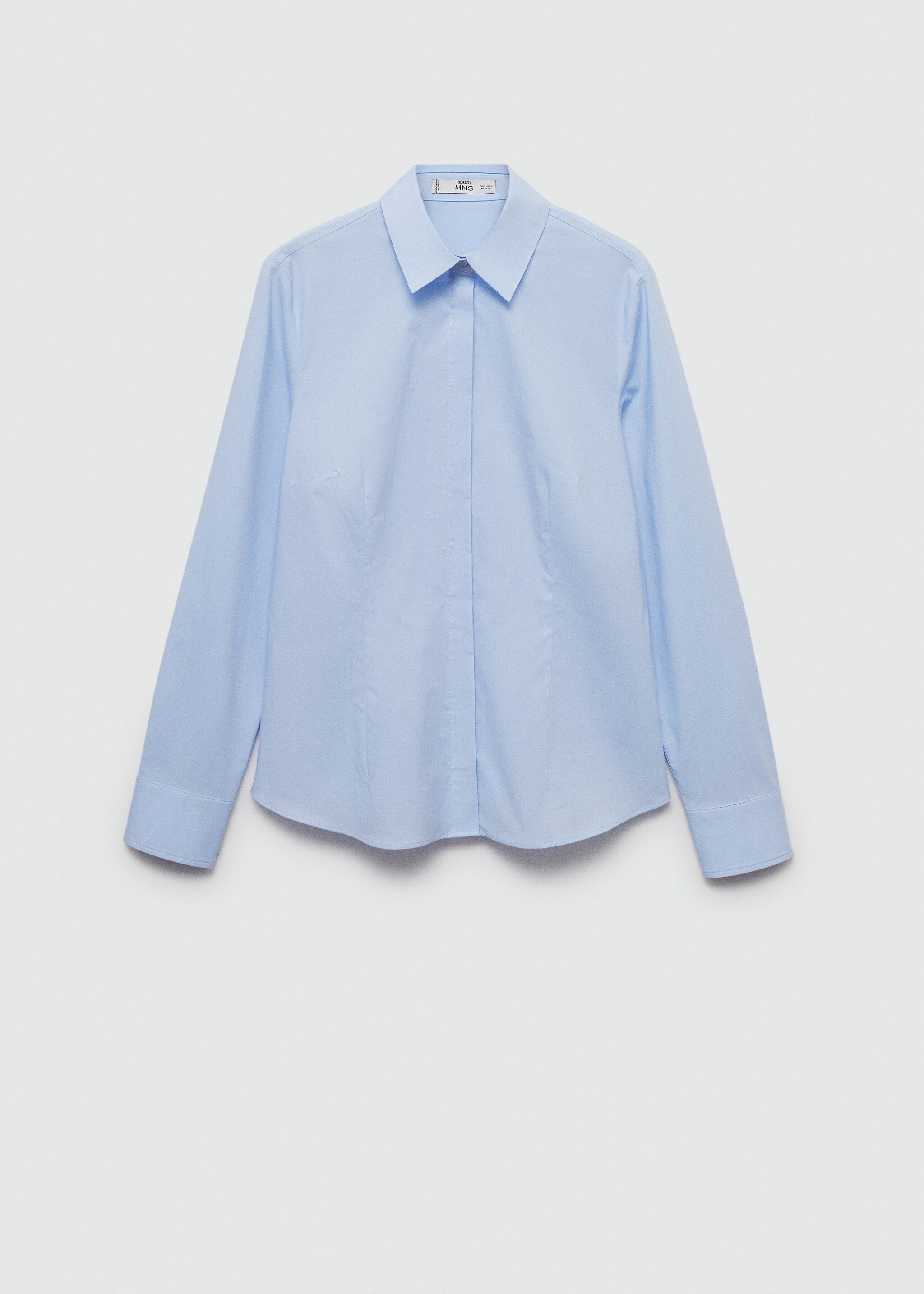 Fitted cotton shirt - Article without model