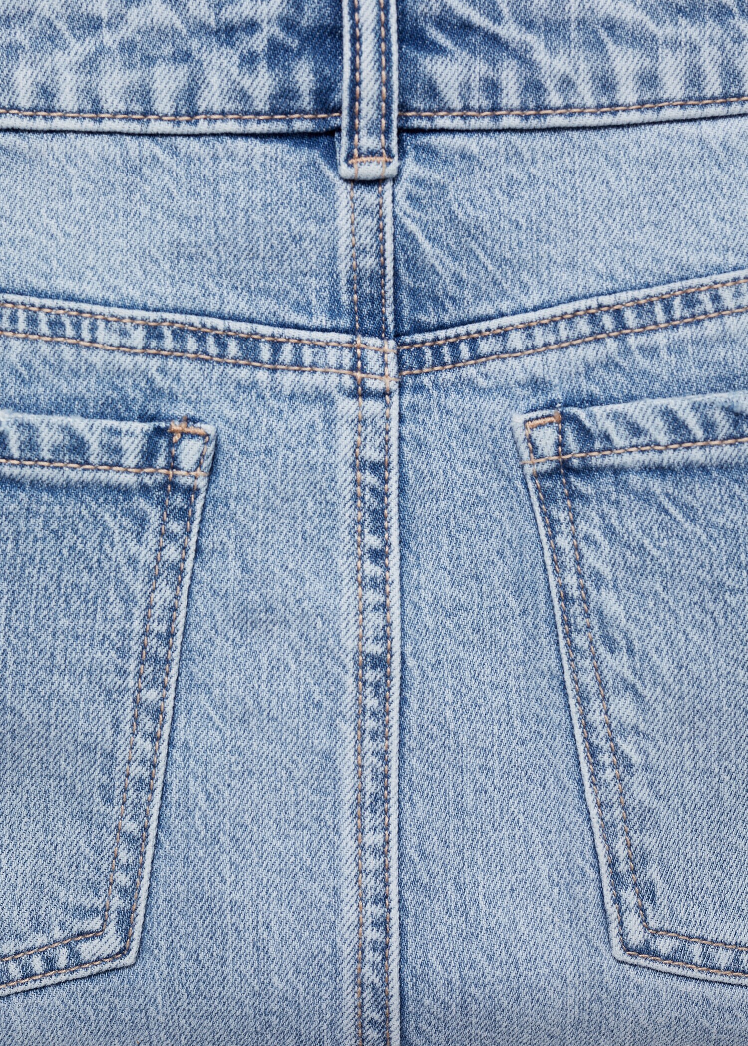 Yırtmaçlı denim etek - Ürün detayı 0