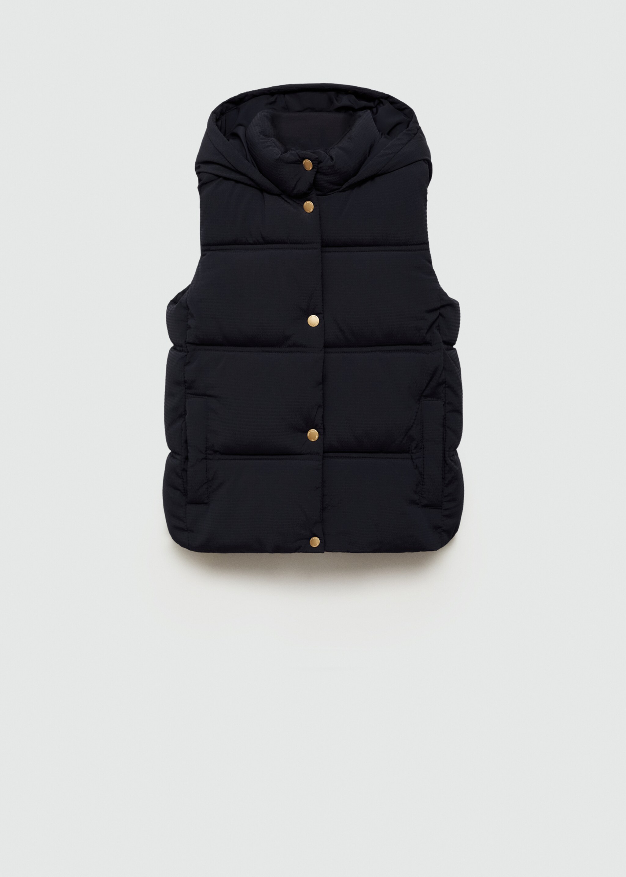 Quilted gilet with hood - Товар без моделі