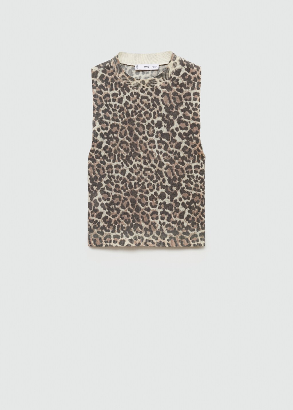 Top maille leopard Femme MANGO France metropolitaine