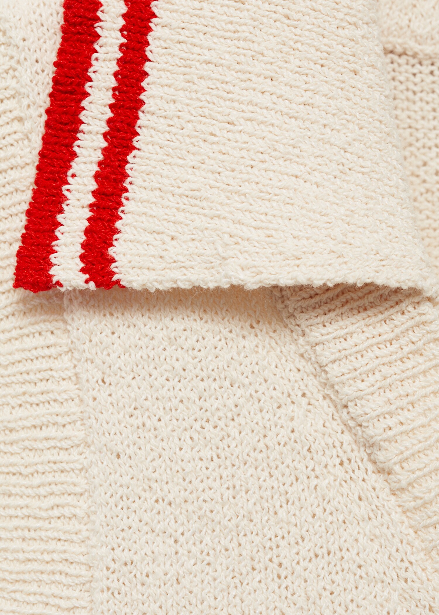 Striped knitted gilet - Details of the article 0