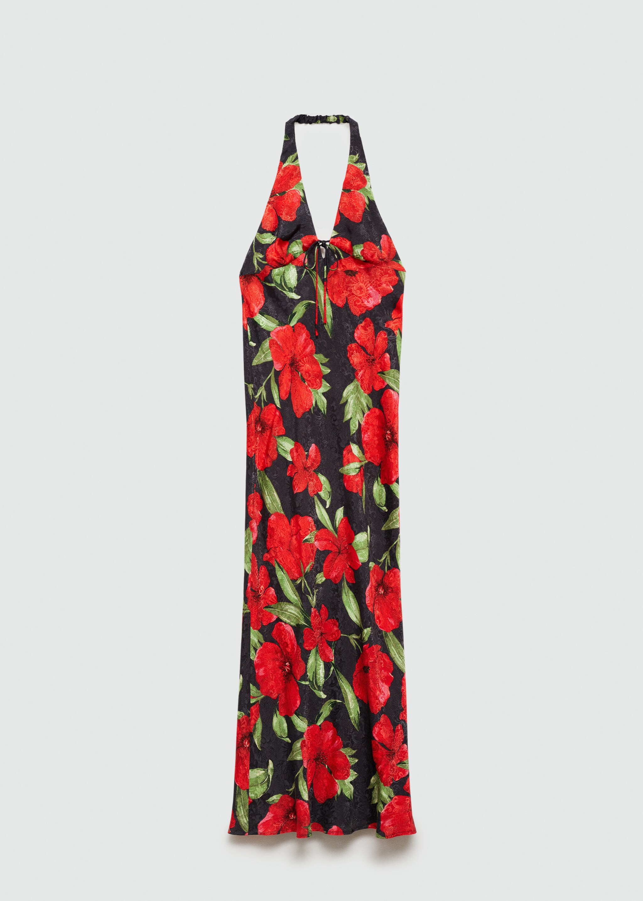 Halter-neck floral dress - Article without model