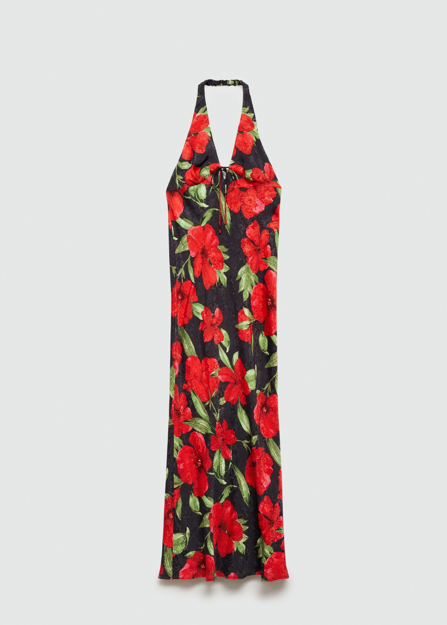 Halter-neck floral dress - Article without model
