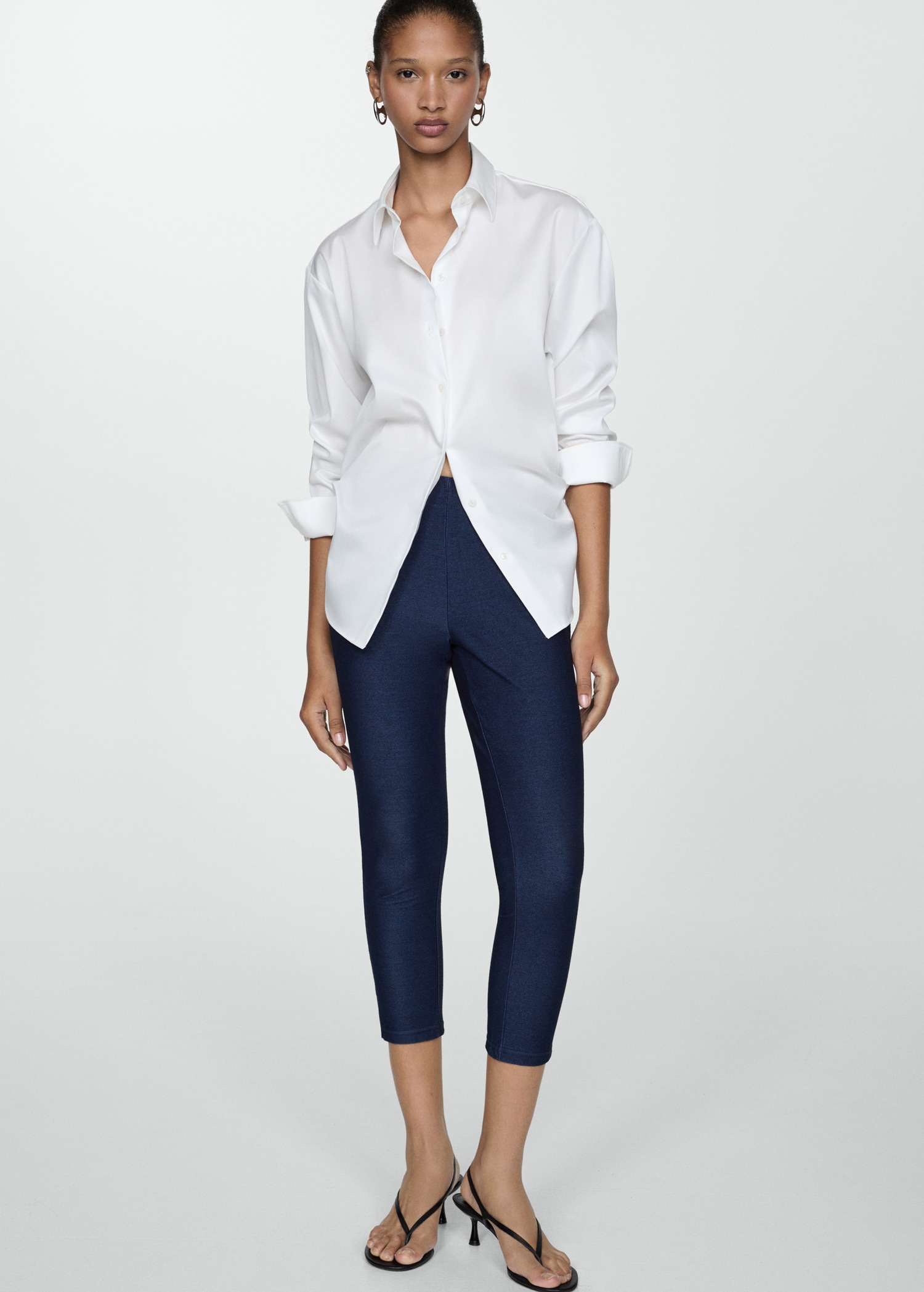 Long Sleeve Shirt White Tunic Tops For Leggings White How To Wear