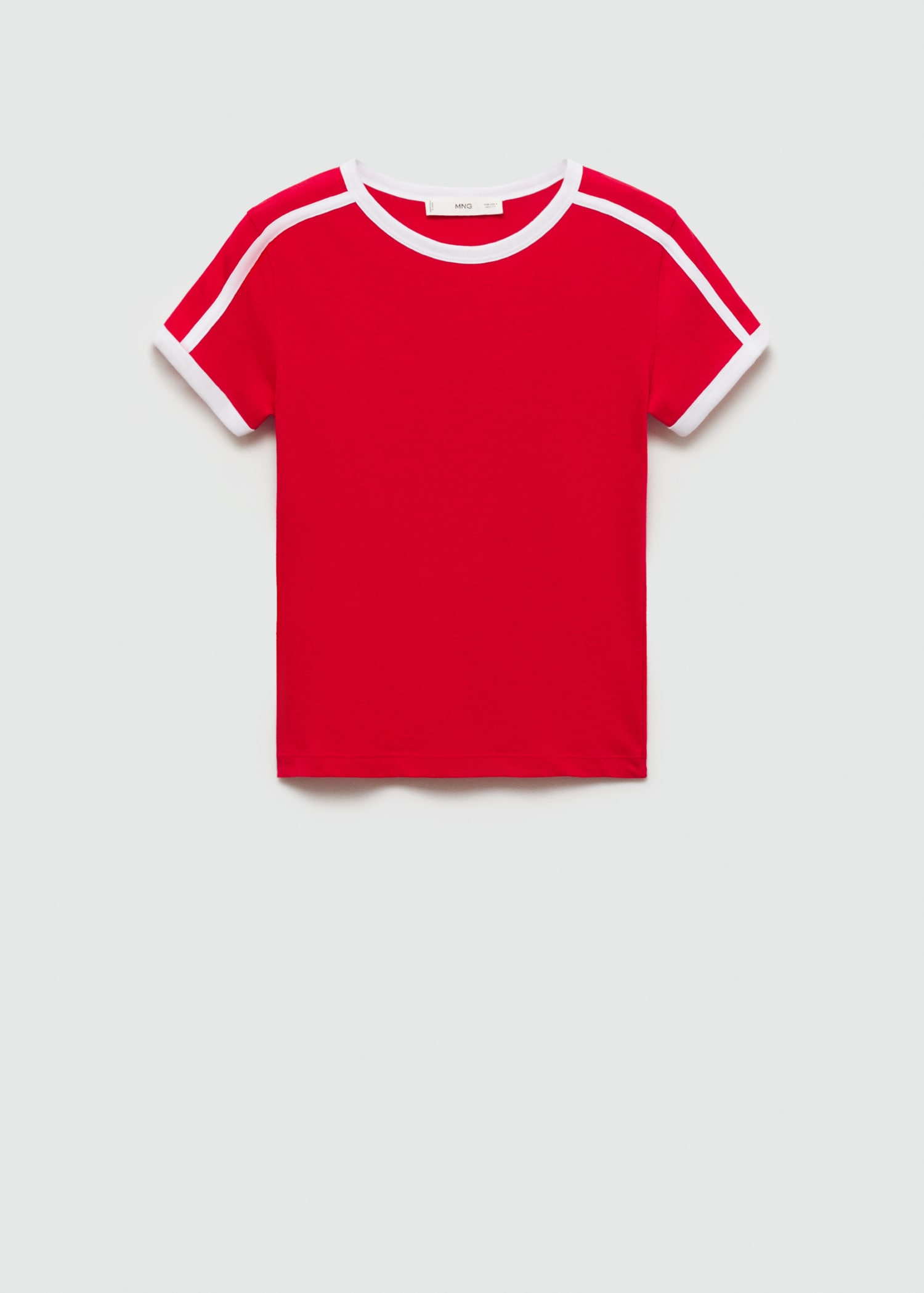 Contrast knitted t-shirt - Article without model