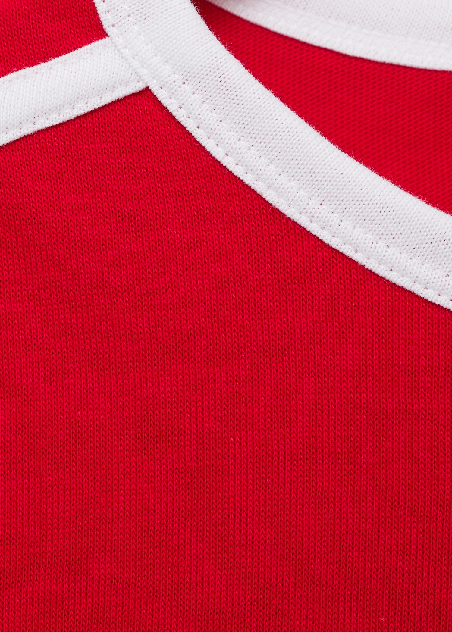 Contrast knitted t-shirt - Details of the article 8
