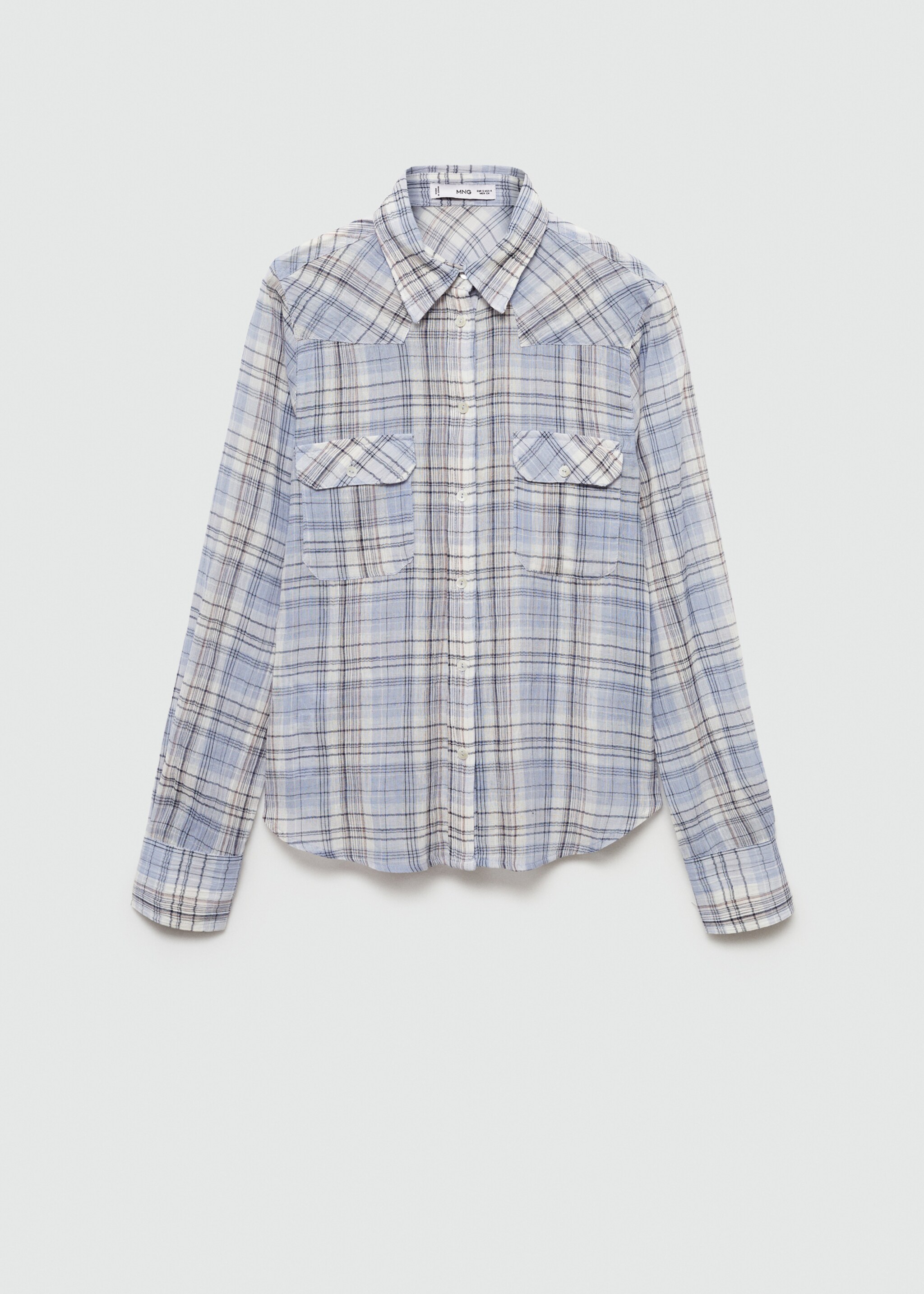 Chemise à carreaux en coton - Article sans modèle