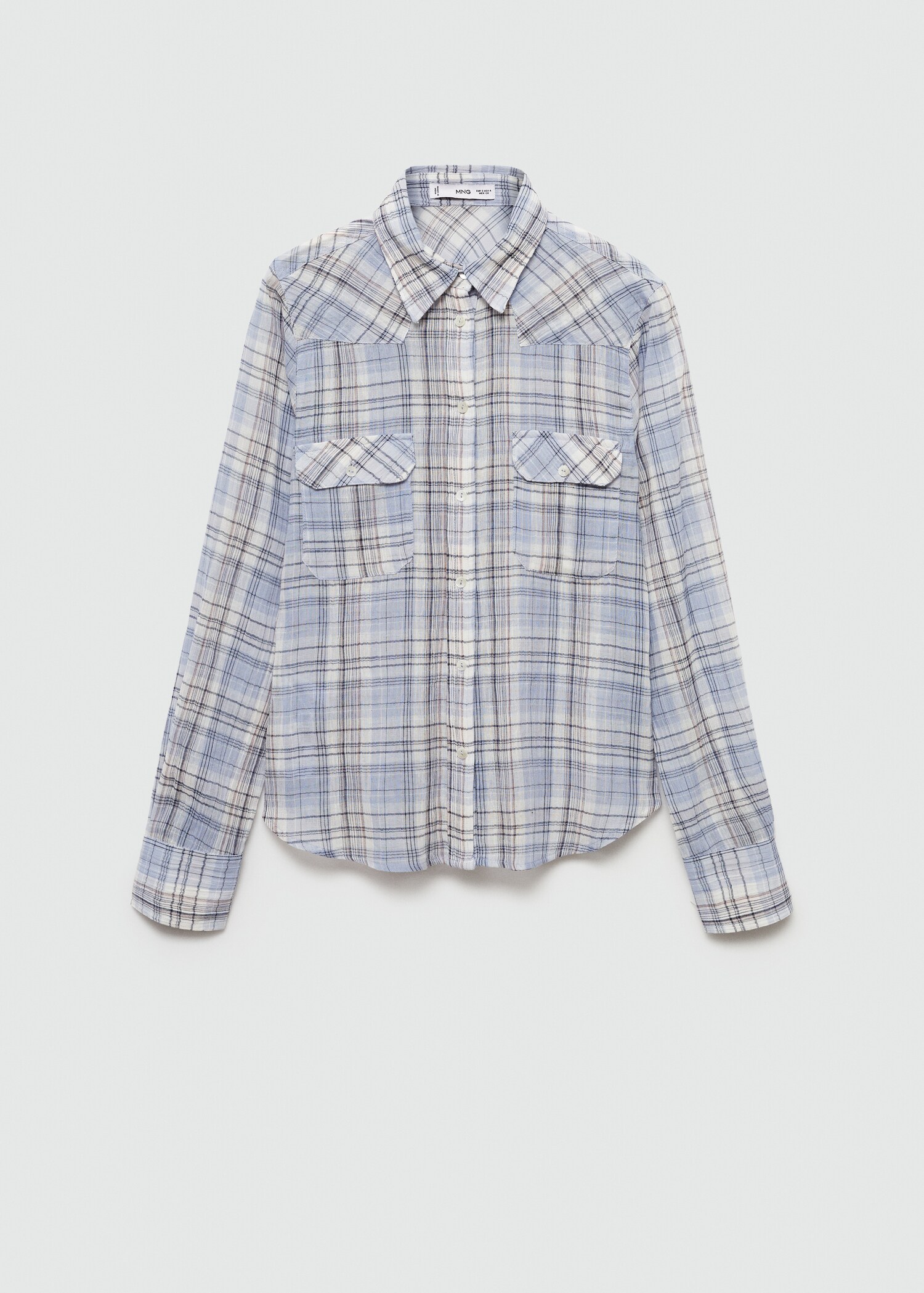 Chemise à carreaux en coton - Article sans modèle