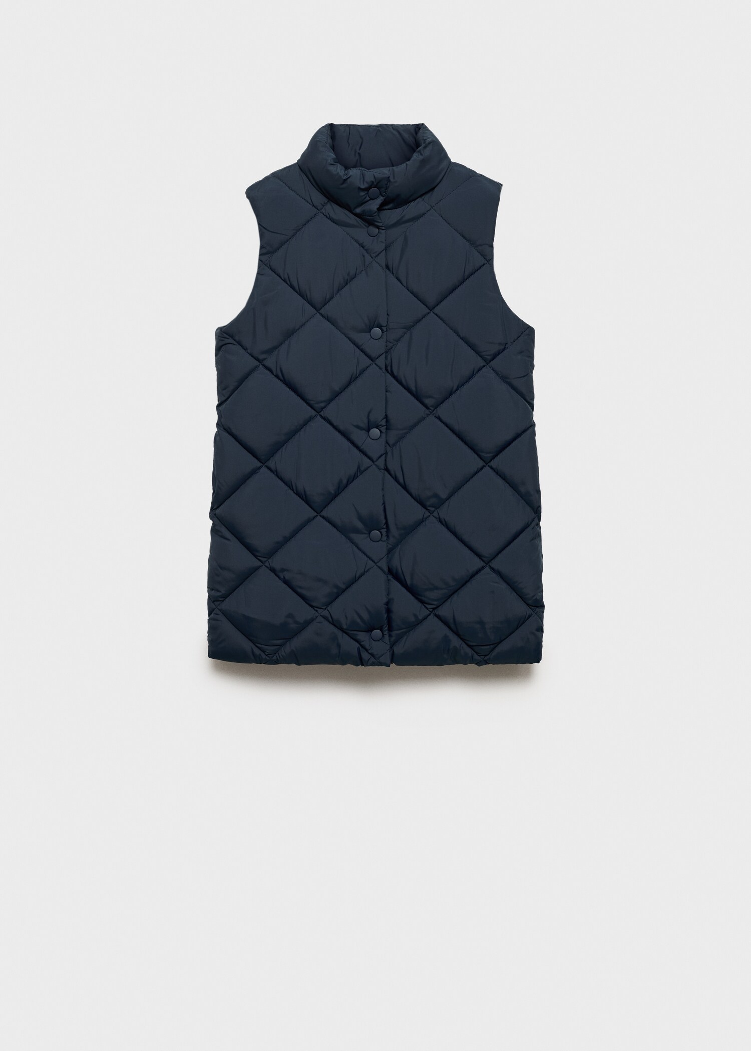Long quilted vest - Article without model