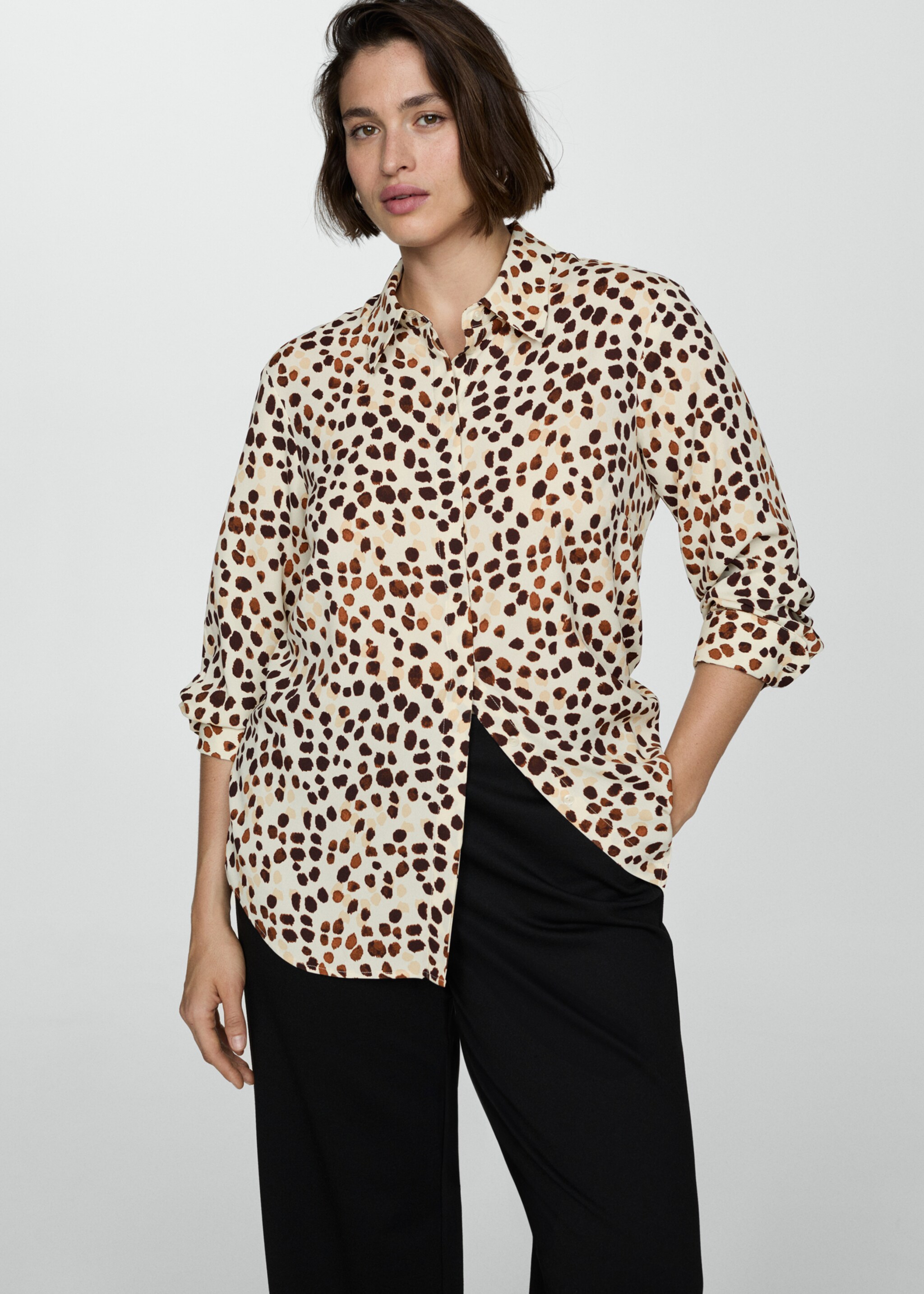 Printed flowy shirt - Details of the article 5