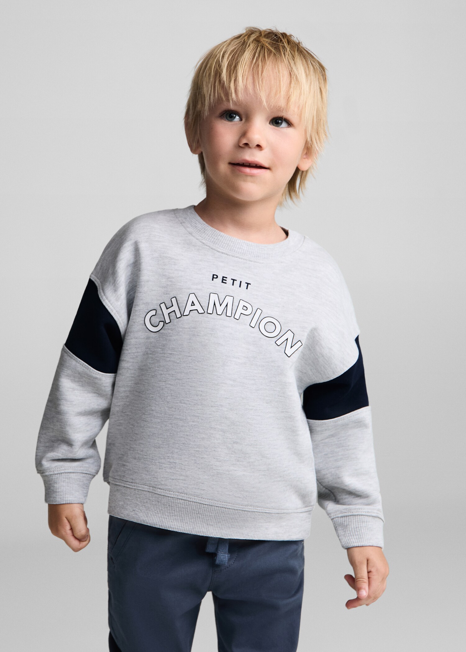 Message printed sweatshirt - Medium plane