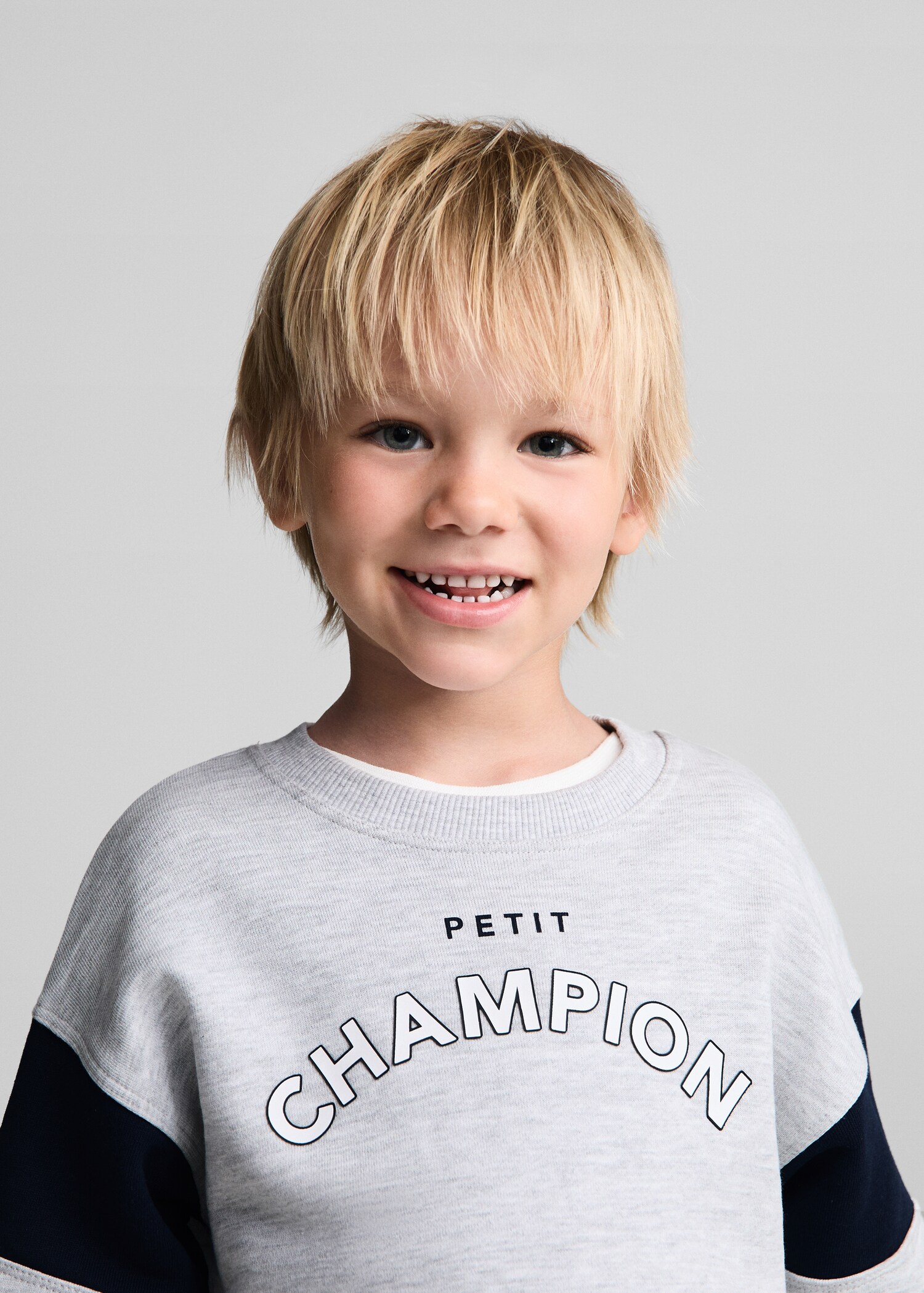 Message printed sweatshirt - Details of the article 1