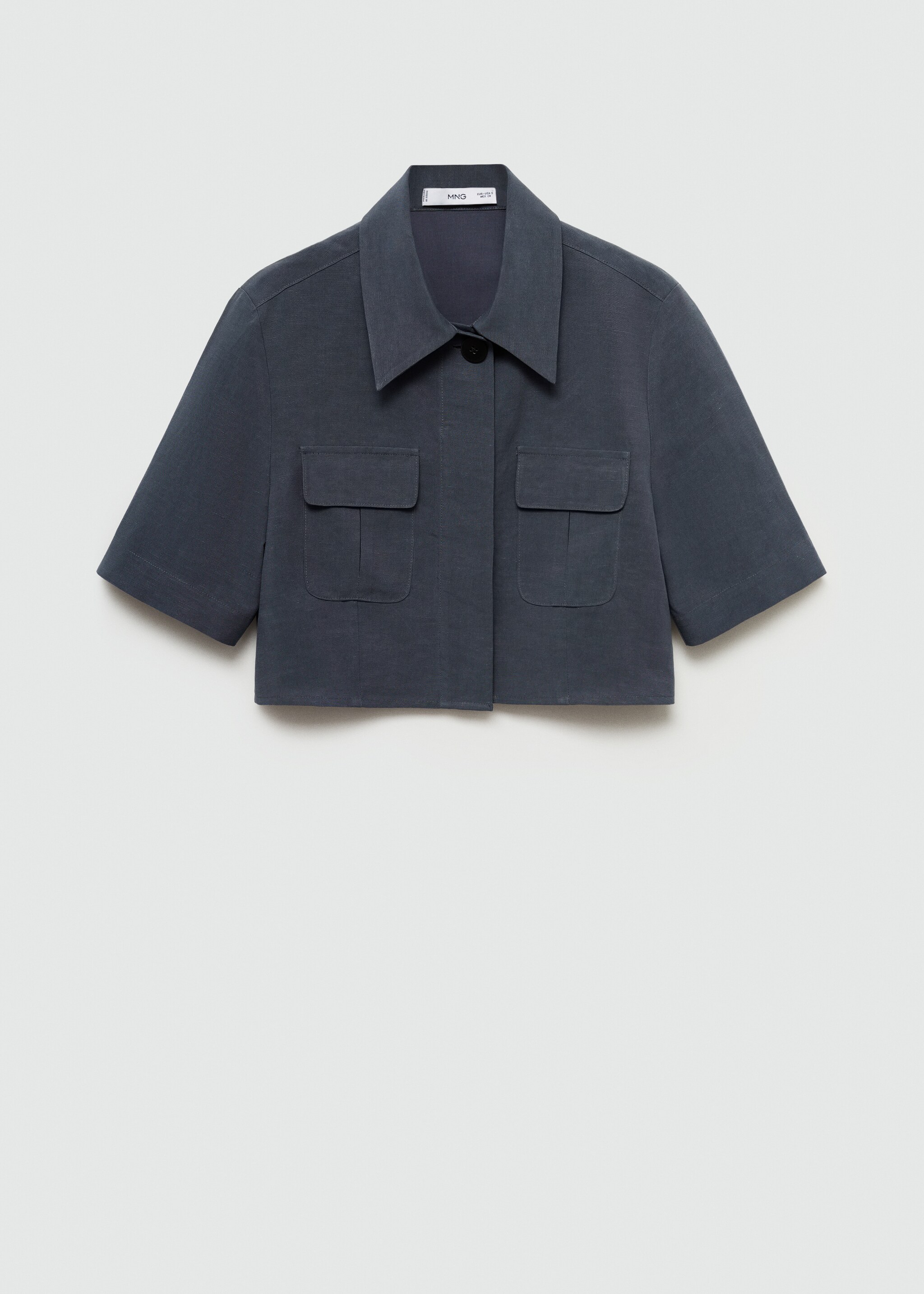 Lyocell cropped shirt - Article without model