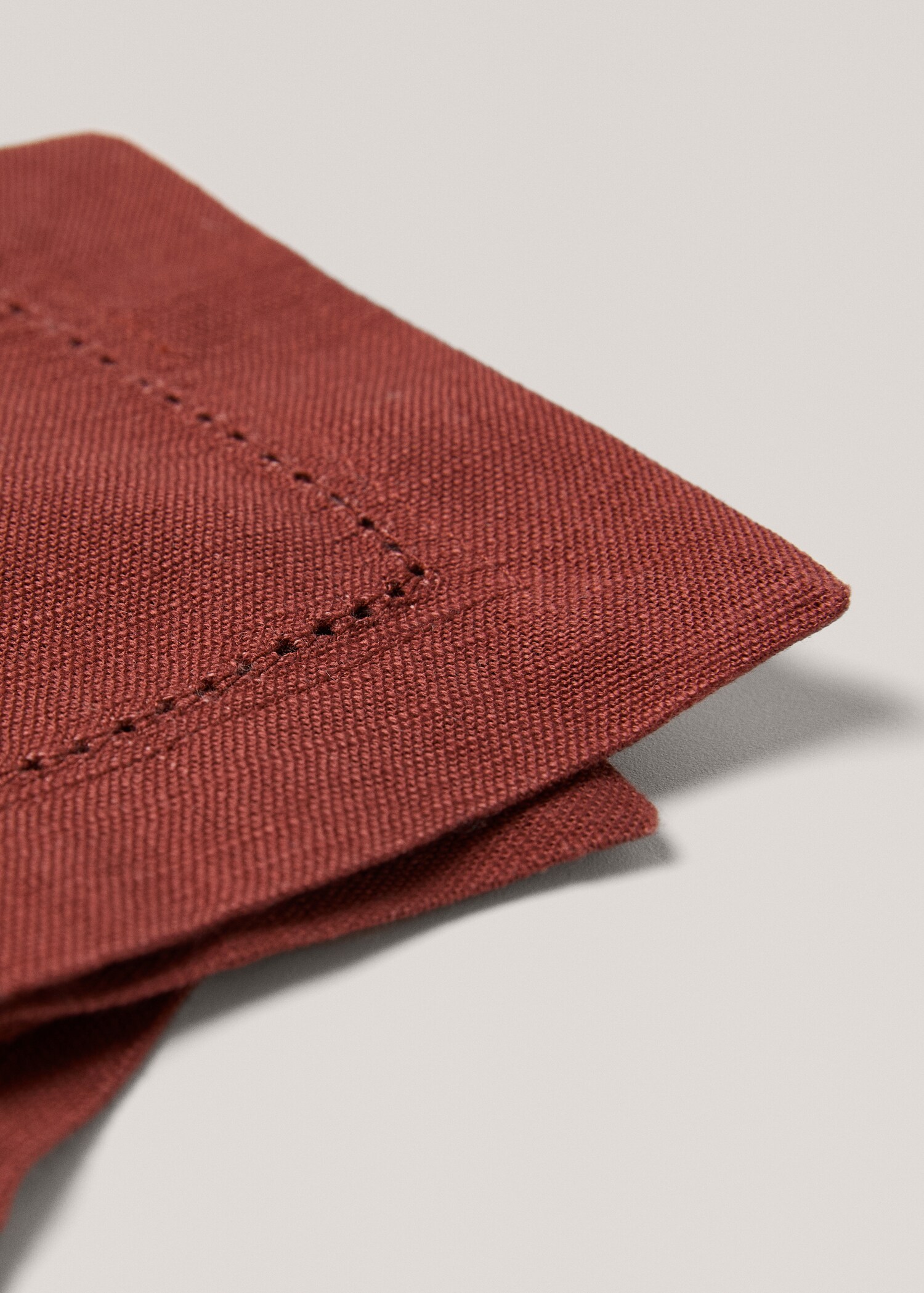 Cotton coaster with hemstitch detail - Details of the article 1