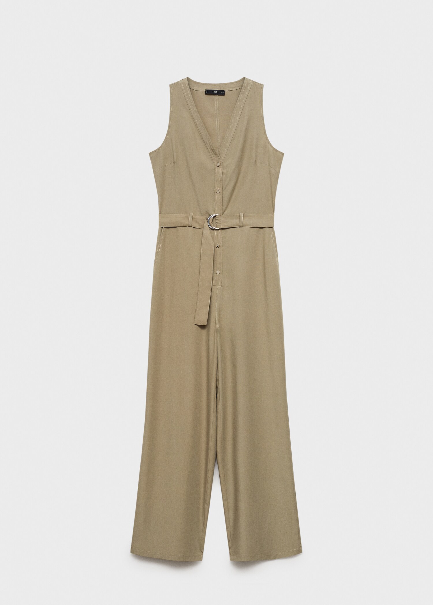 Lyocell jumpsuit with belt - Article without model