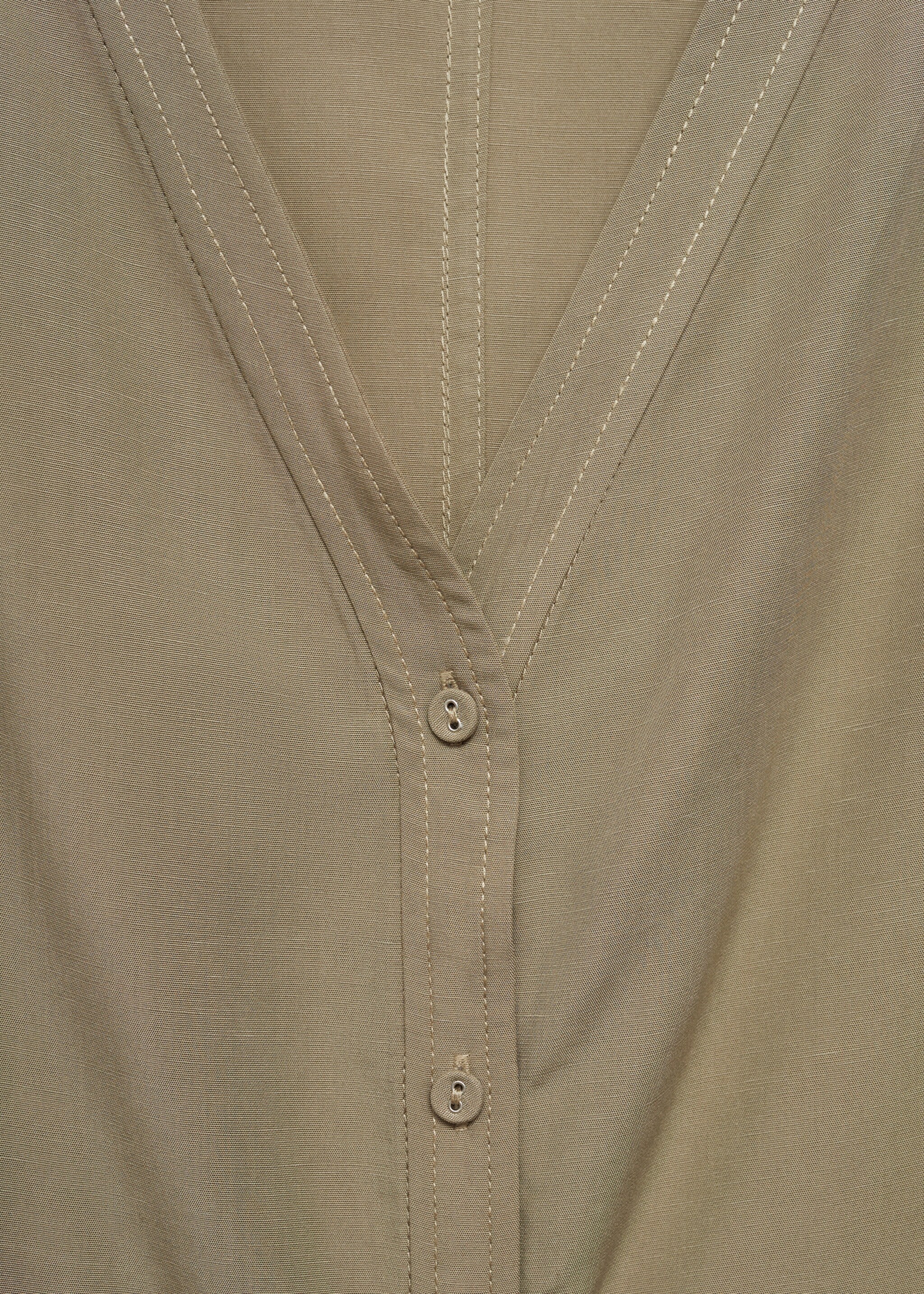 Lyocell jumpsuit with belt - Details of the article 0