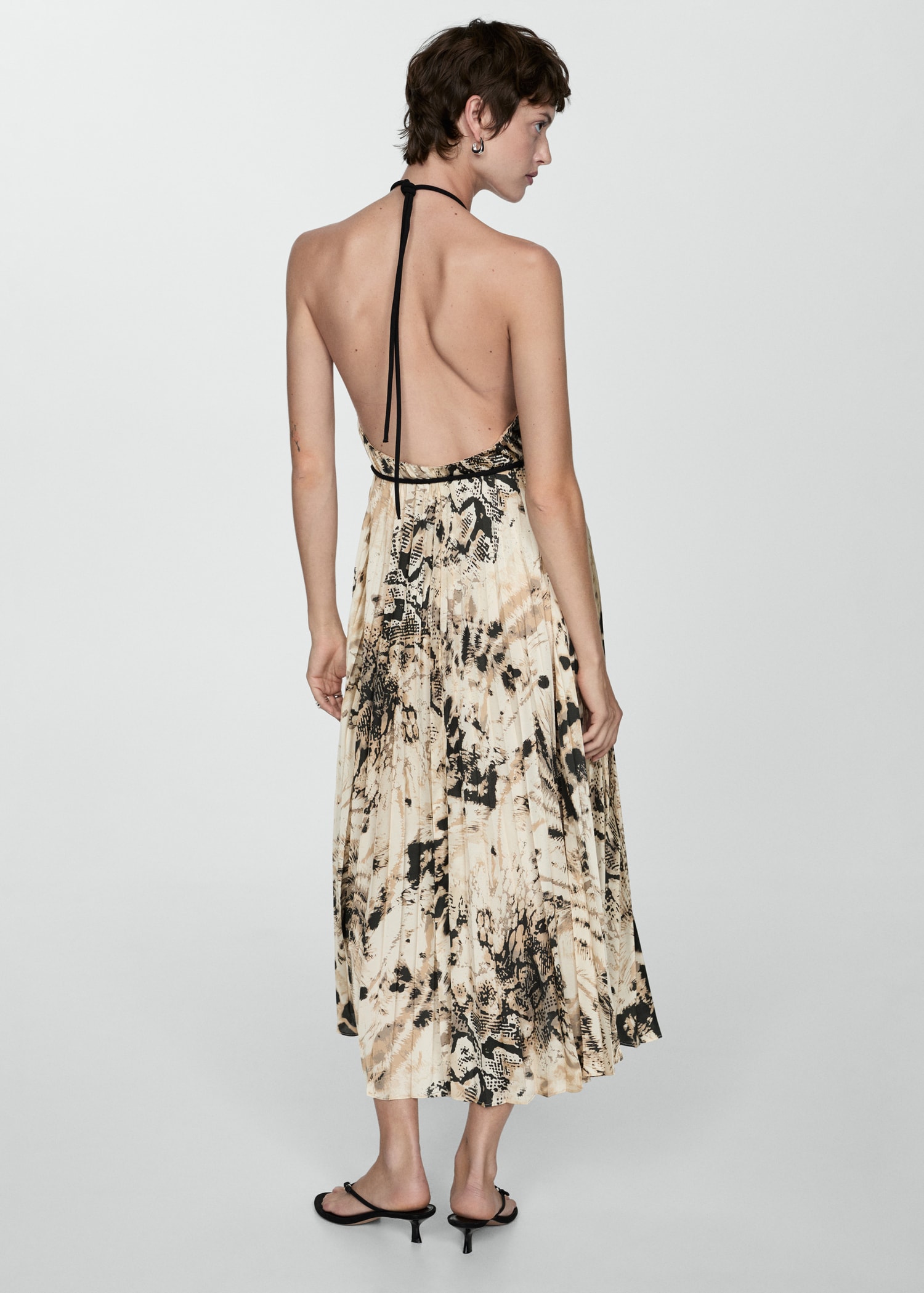 Robe plissée en imprimé animal - Détail de l'article 2