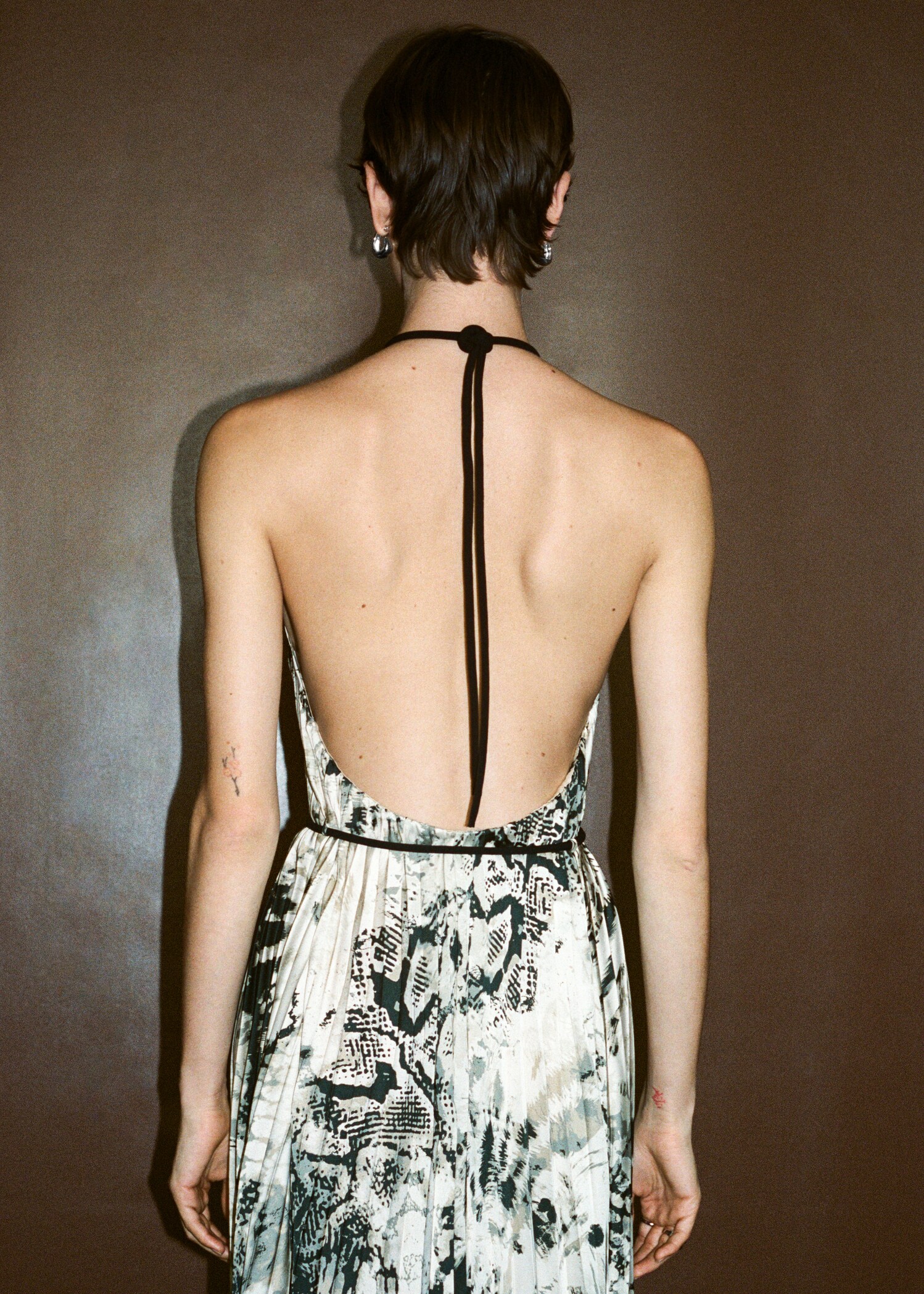 Robe plissée en imprimé animal - Détail de l'article 7