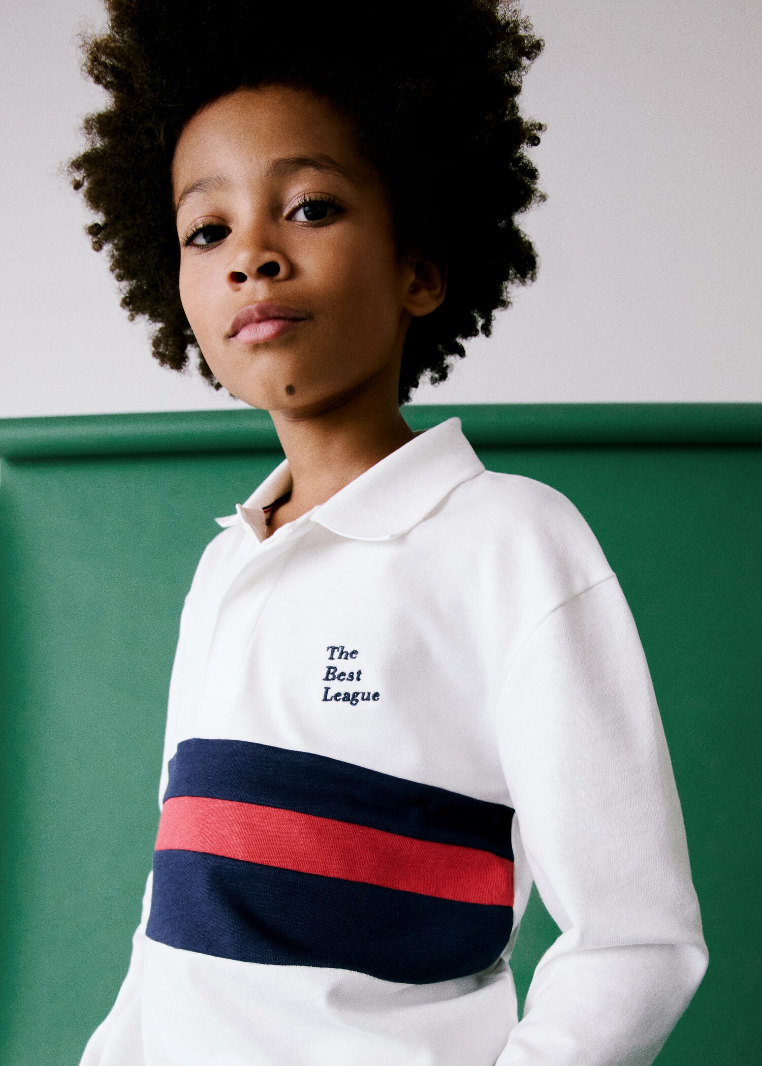Printed cotton polo shirt - Details of the article 5