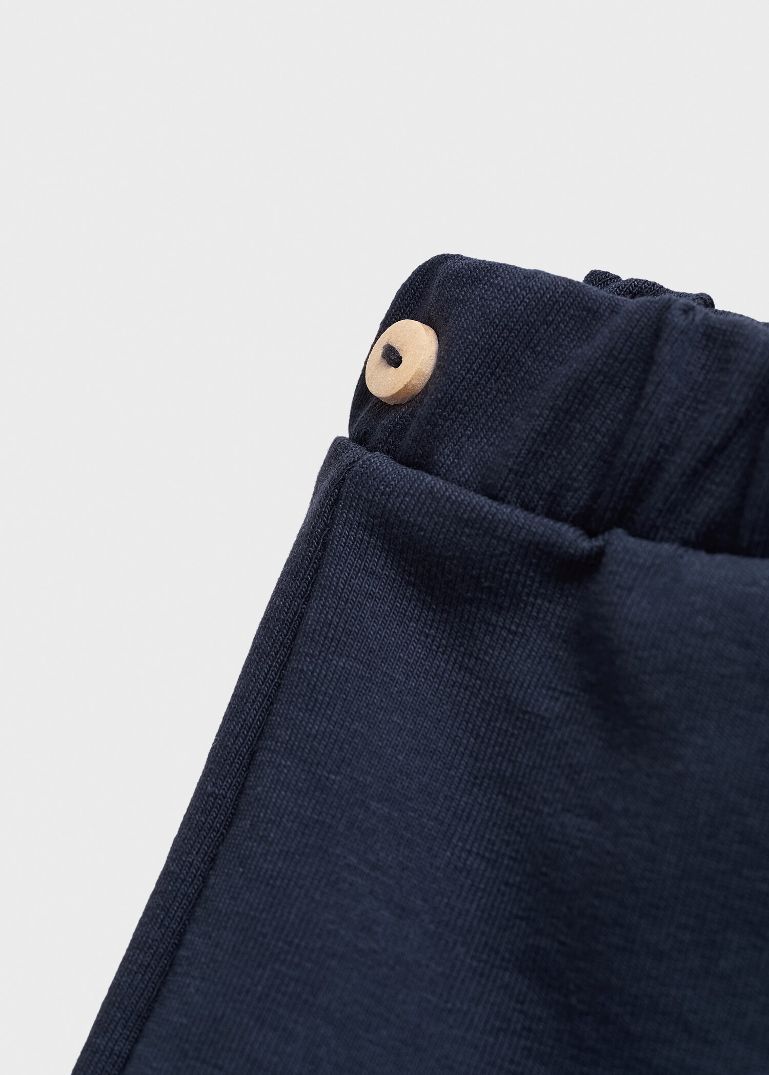 Elastic waist cotton trousers - Details of the article 0