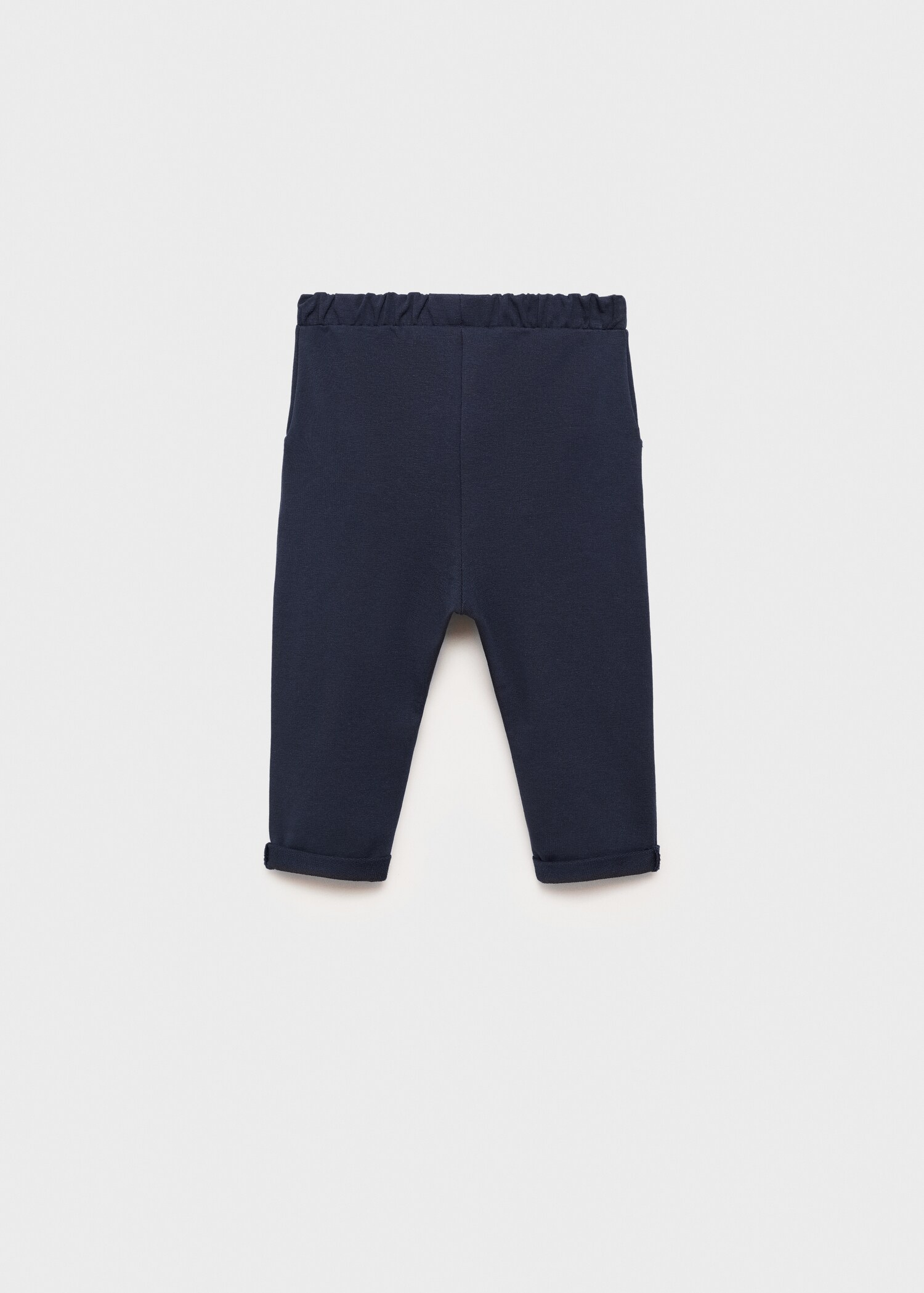 Elastic waist cotton trousers - Reverse of the article
