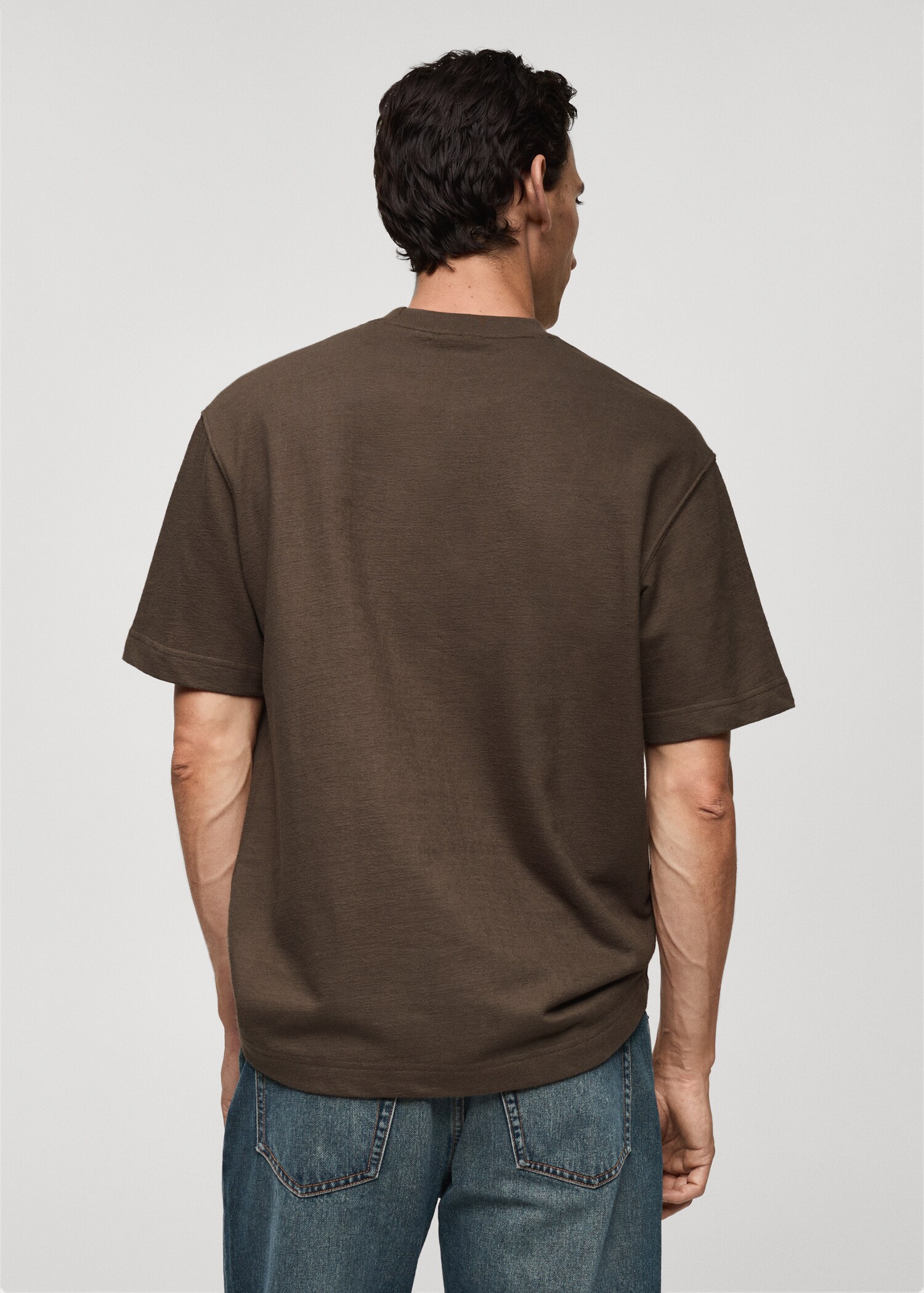 T-shirt de 100% algodão relaxed fit - Verso do artigo