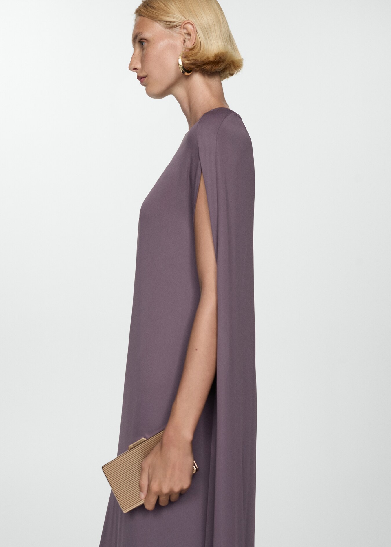 mango short sleeve v pocket dress main image 1