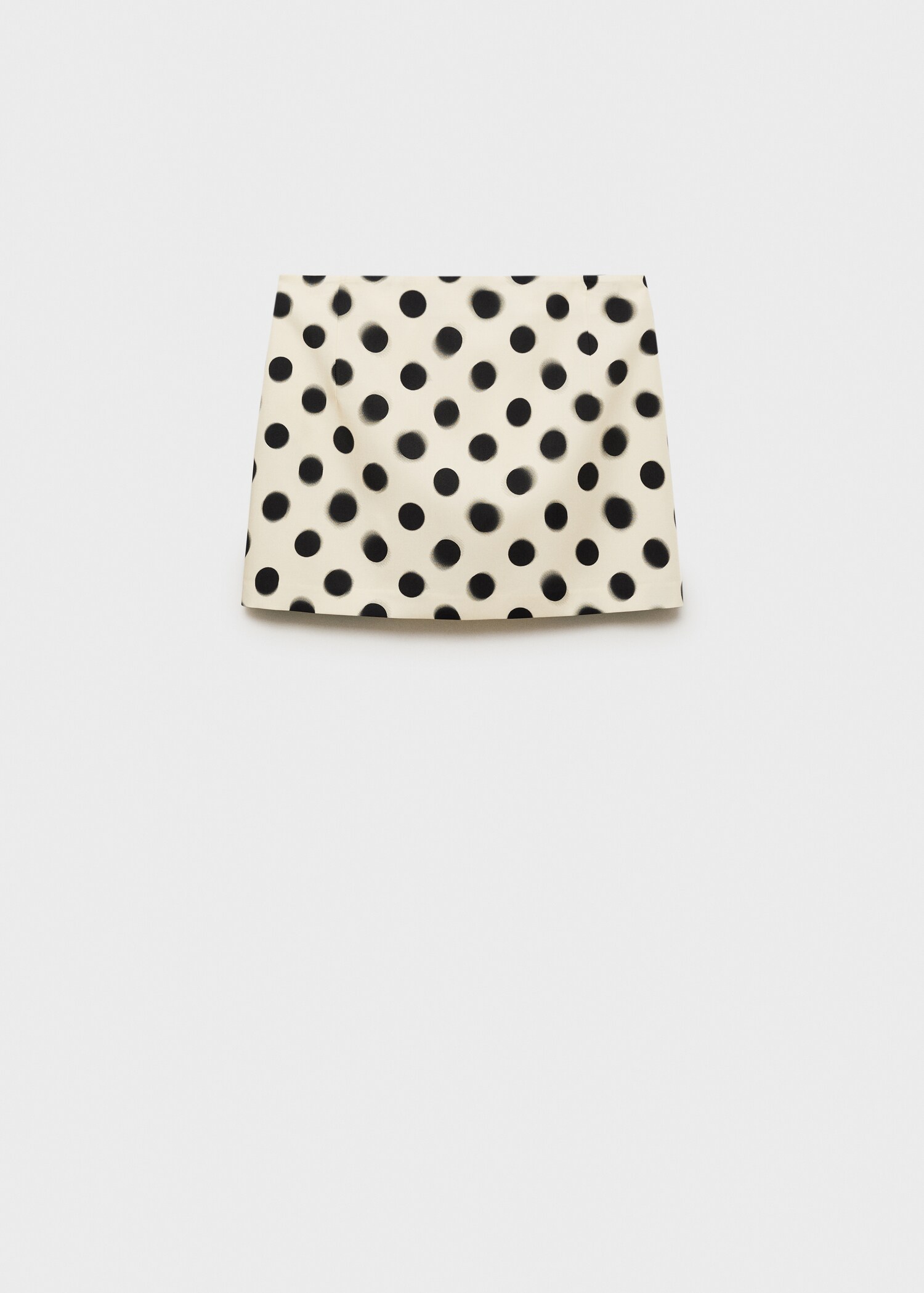 Polka-dot satin mini-skirt - Article without model